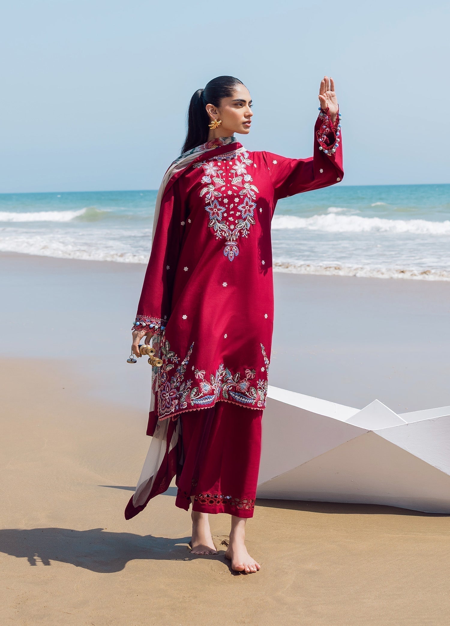 Sadaf Fawad Khan Floral Paisley Women 3pcs