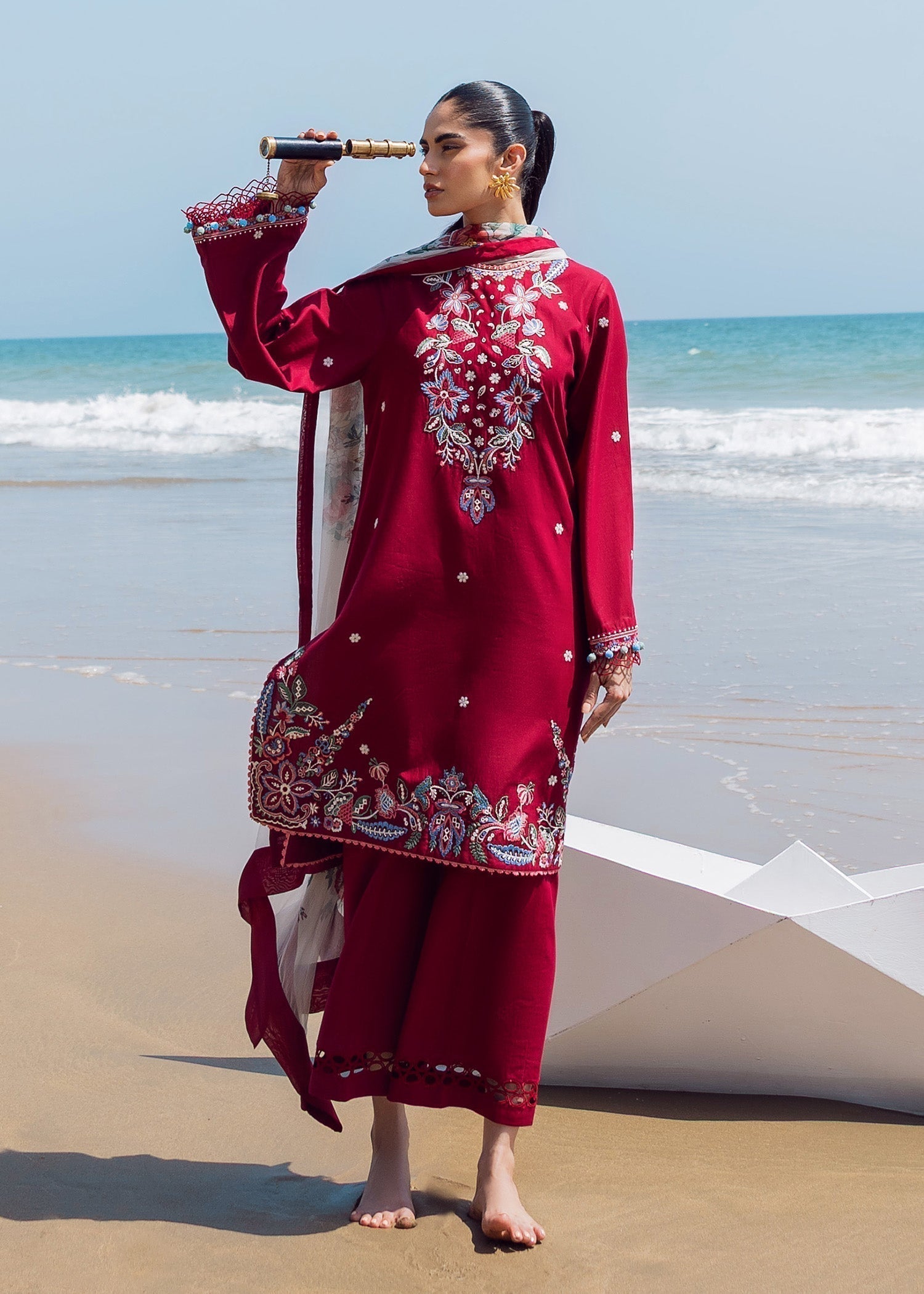 Sadaf Fawad Khan Floral Paisley Women 3pcs