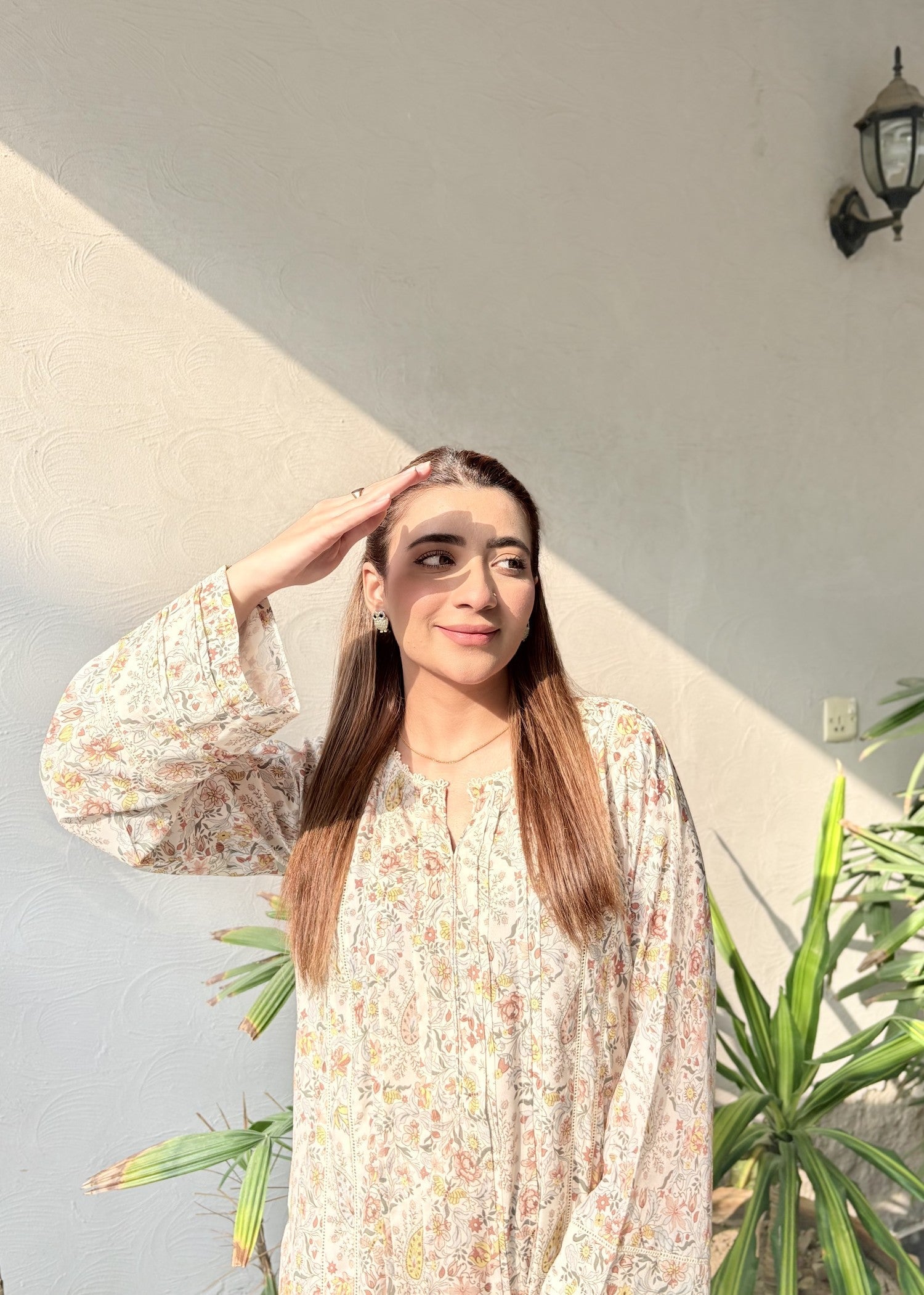 Zenyre Floral Mosaic Printed Set Women 2pcs