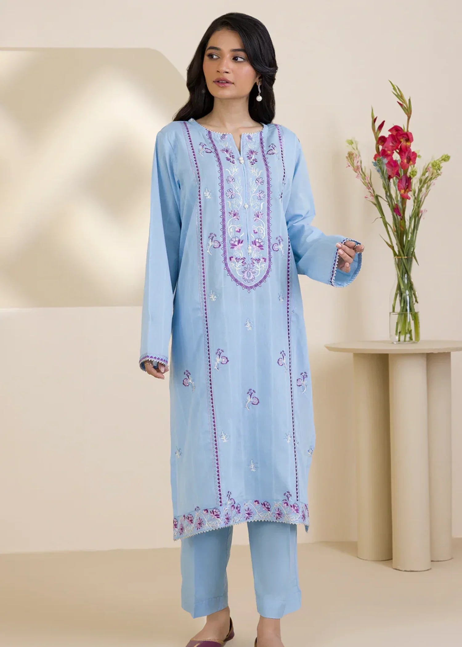 Zellbury WPS2521513 Sky Blue Women 2pcs