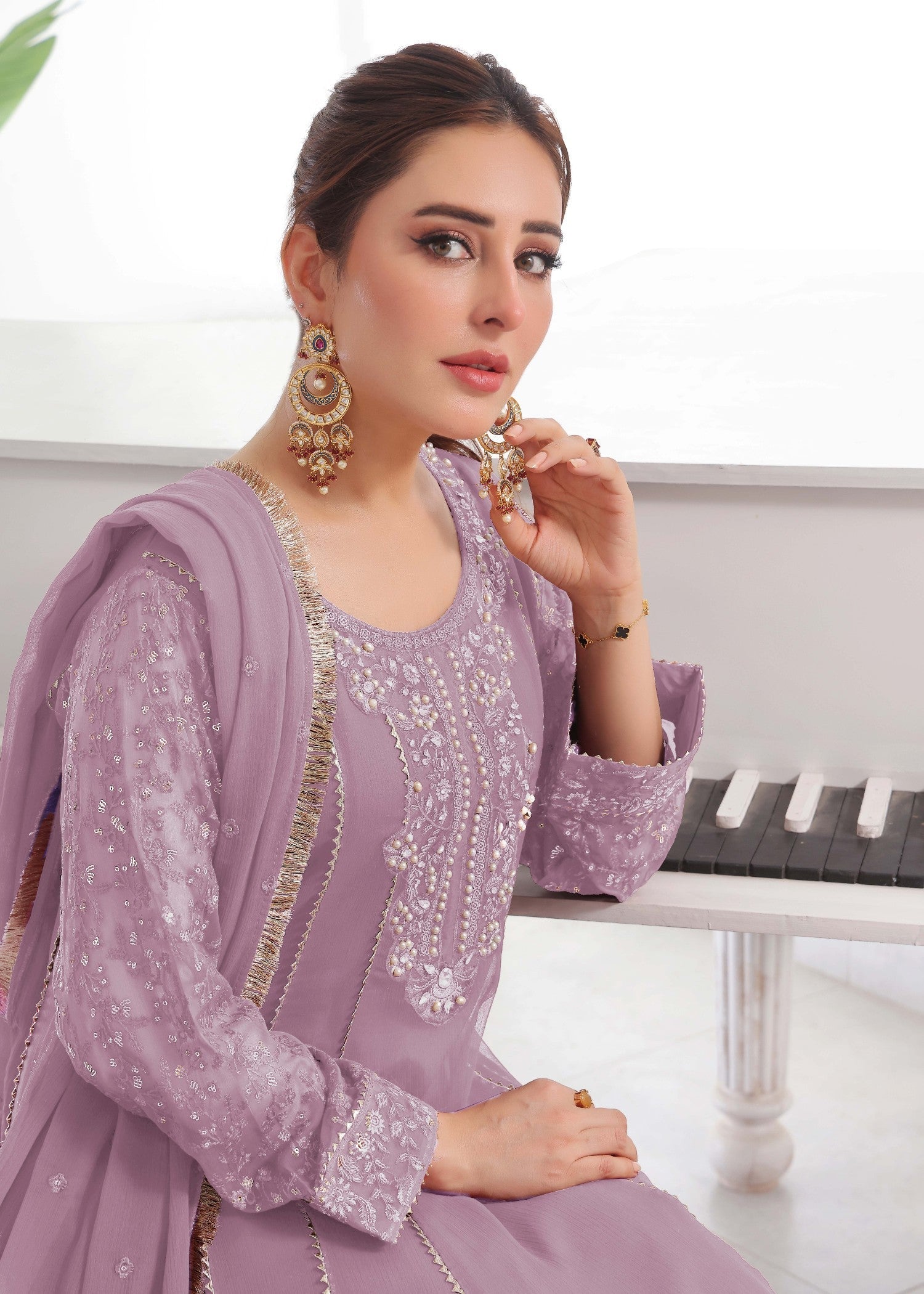 Alsiyab Raani Lilac Women 3pcs