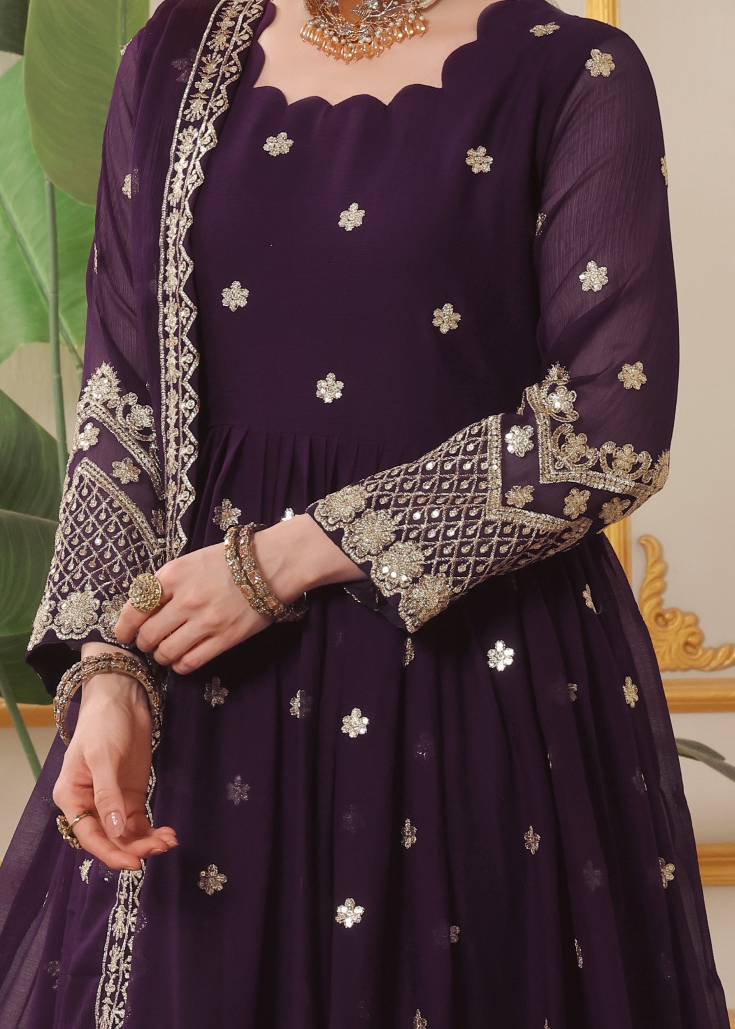 Abaan Zohan Dhanak Purple Women 3pcs