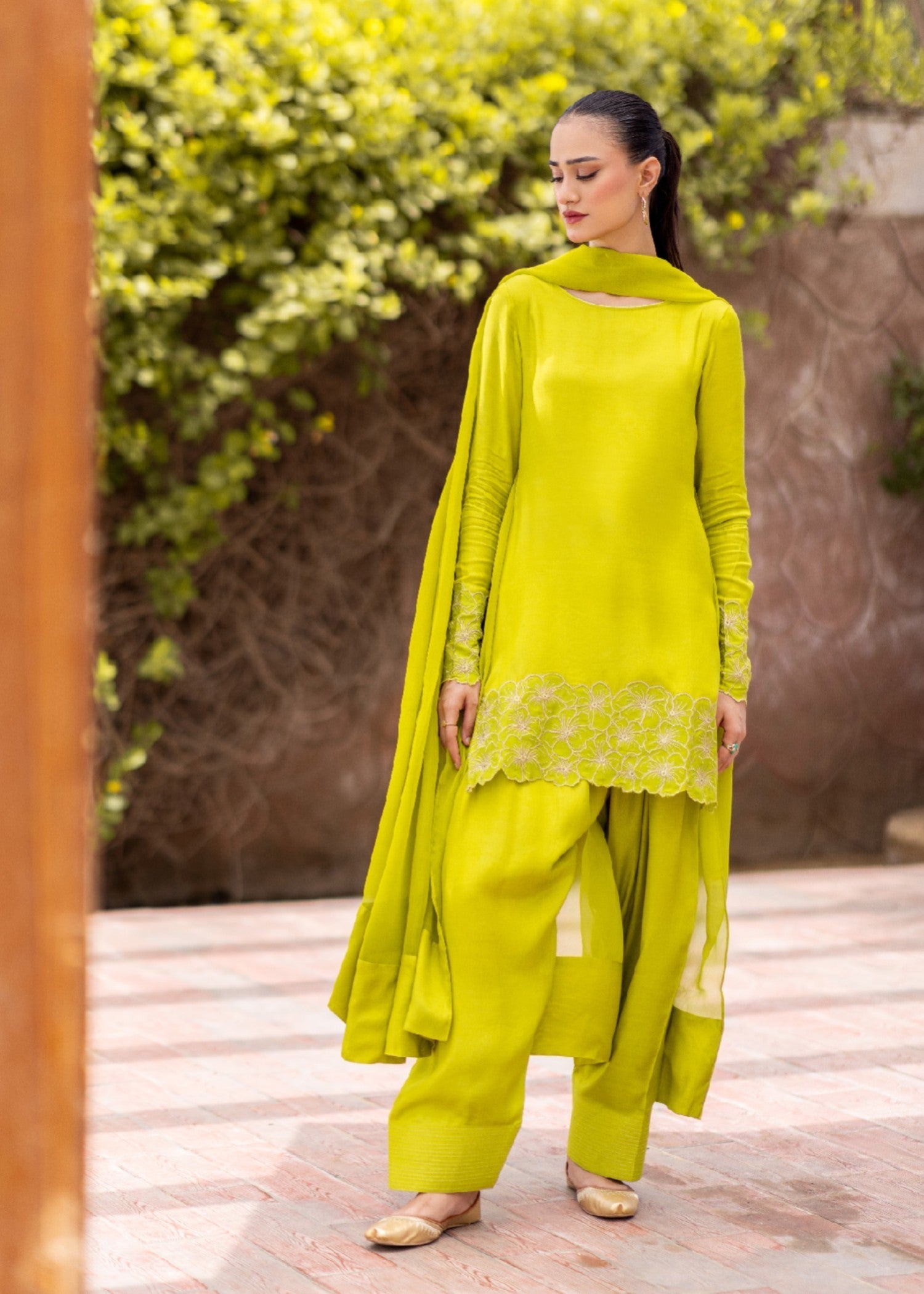 Daak & Co. Mashaal Lime Women 3pcs