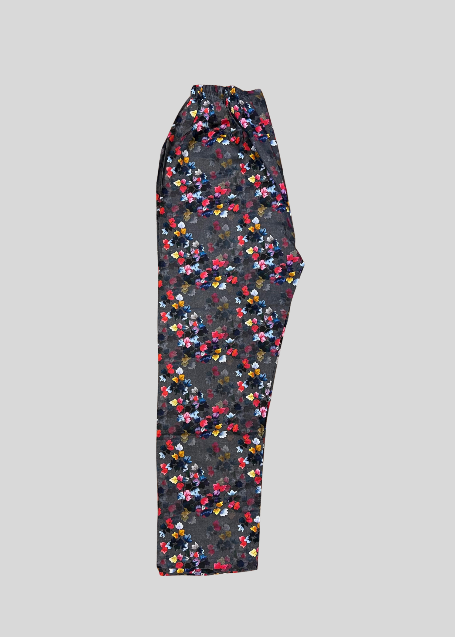 Salimas Lawn Suit – Dark Floral Print Shirt & Trouser Women 2pcs