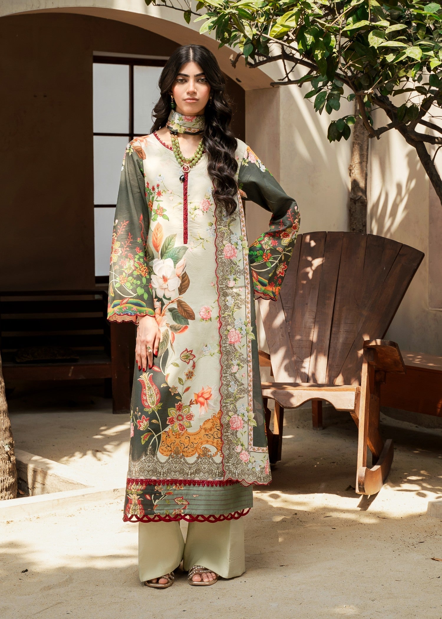 FIRDOUS Stitched Printed Lawn D140 Botanica Women 3pcs