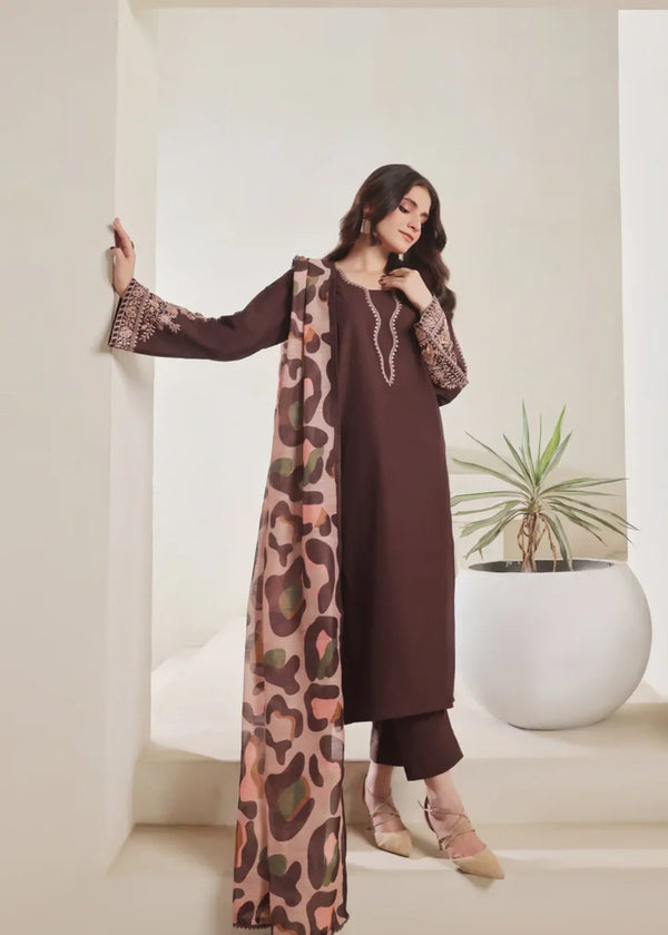 Luxeurs Savannah Embroidered Lawn Dress Women 3pcs