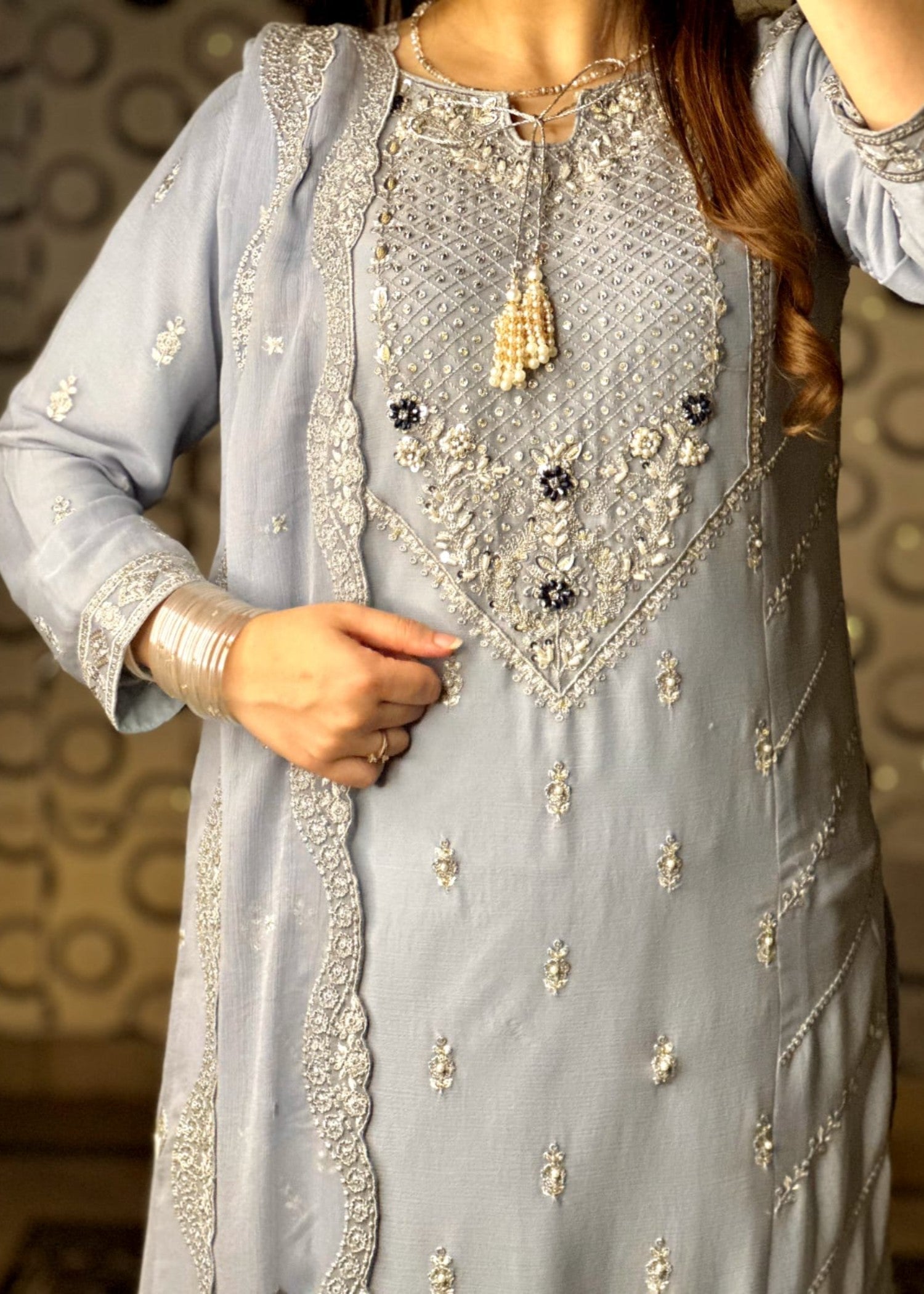 Zohan Ateeq Tasbiha (Grey) Women 3pcs