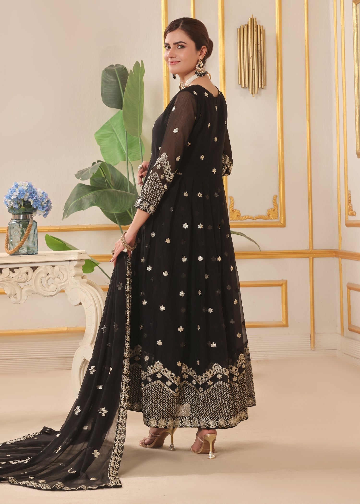 Abaan Zohan Dhanak Black Women 3pcs