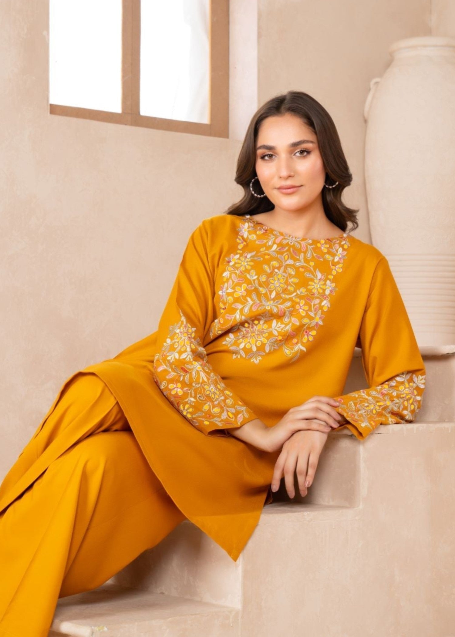 Anabya Garments Roohi Mustard Women 2pcs