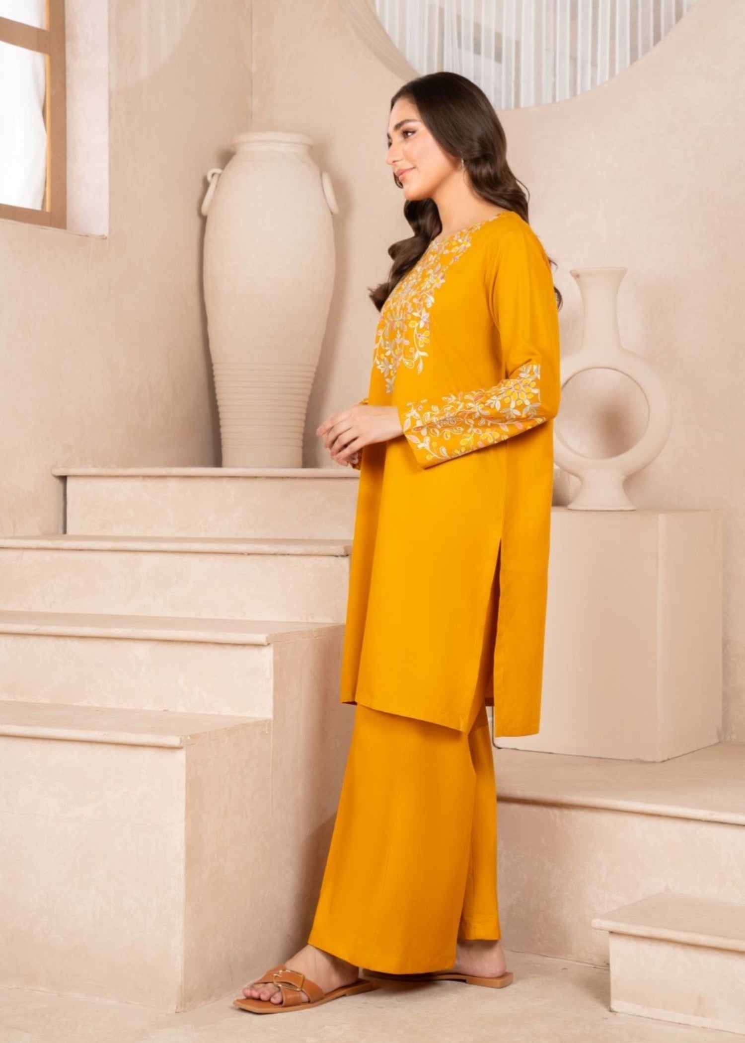 Anabya Garments Roohi Mustard Women 2pcs