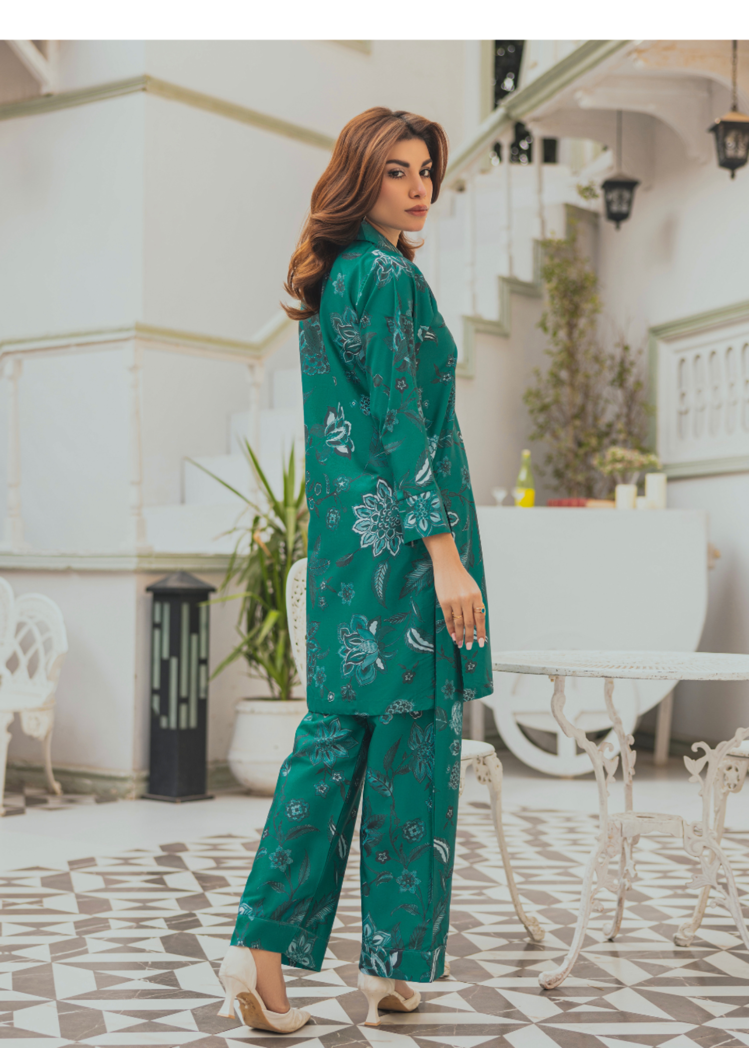 Taranjan Teal Shades Women 2pcs