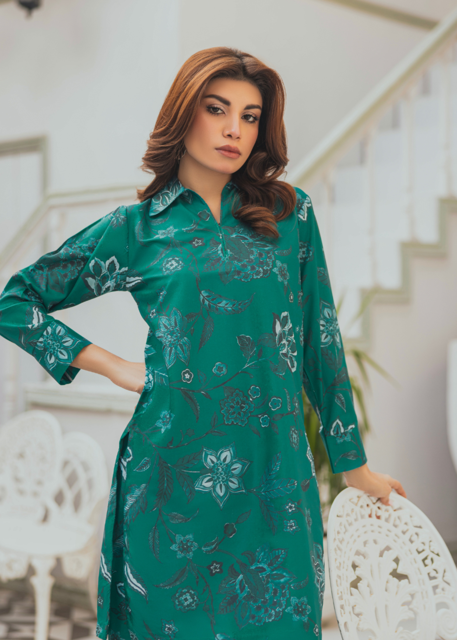 Taranjan Teal Shades Women 2pcs