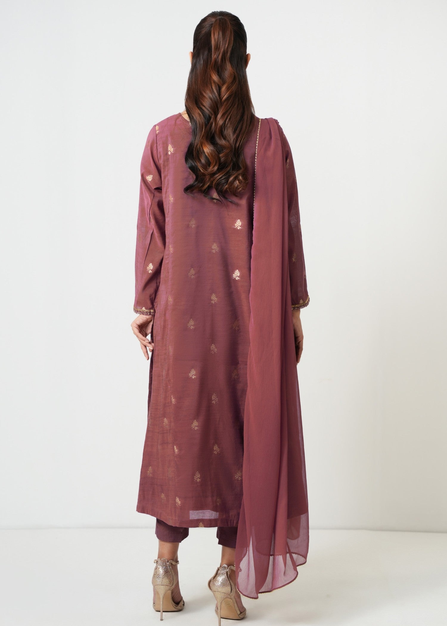 Zeen Stitched Embroidered Zari Jacquard Suit WZM35144 Women 3pcs