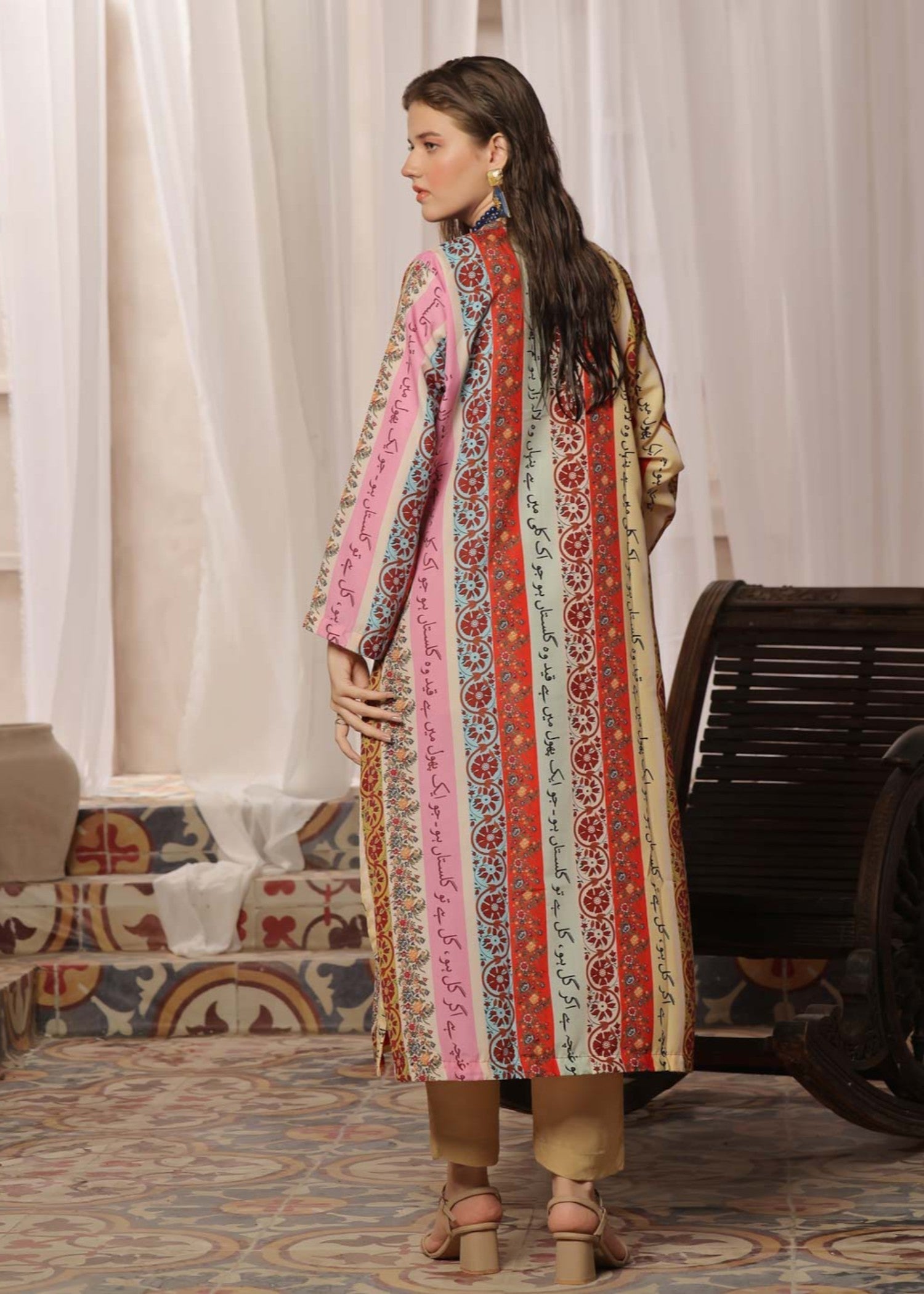 Tng (The Next Generation) Phool Stripe Shrug | Light Multi Women 1pcs