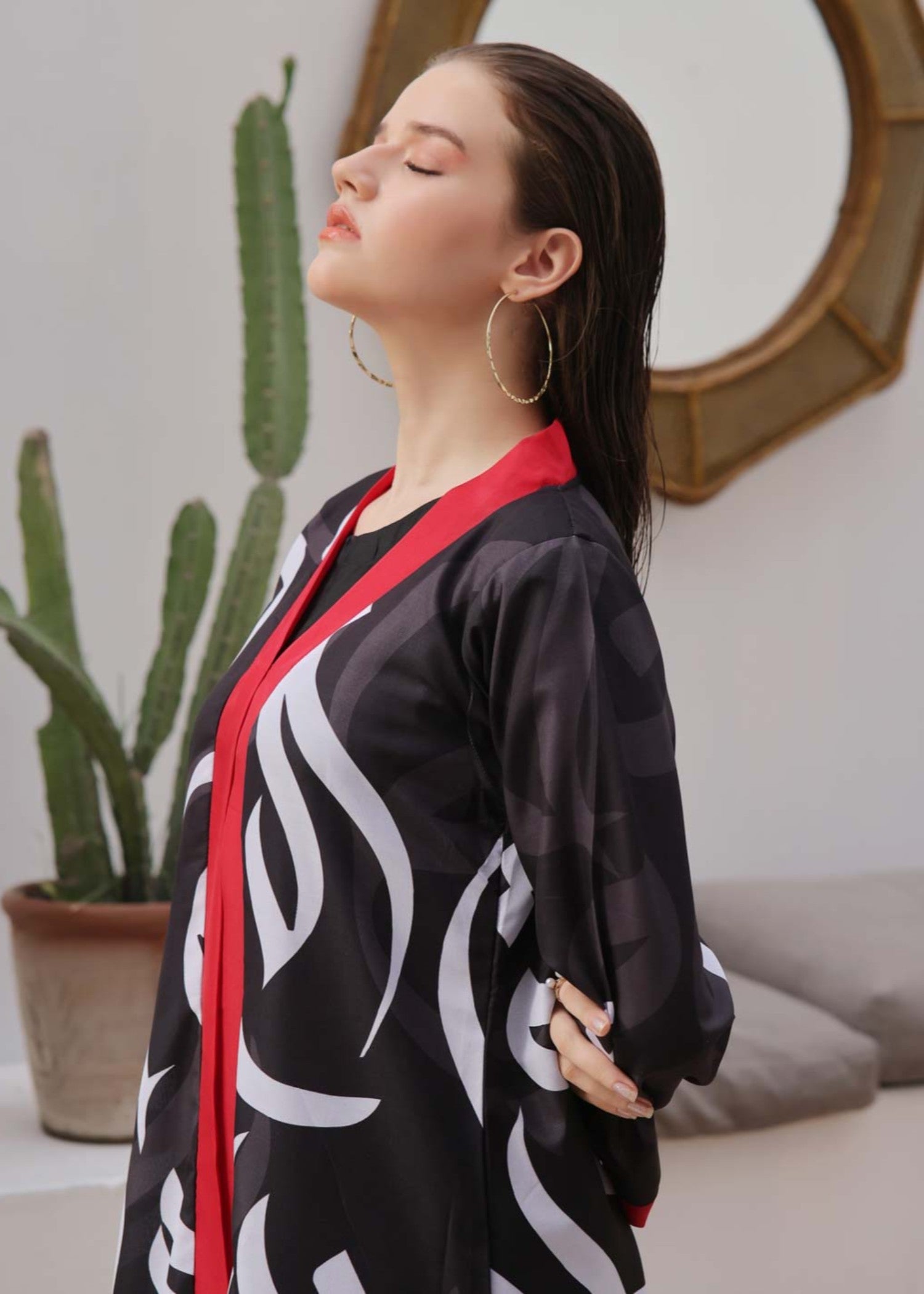 Tng (The Next Generation) Huroof Shrug | Black Women 1pcs