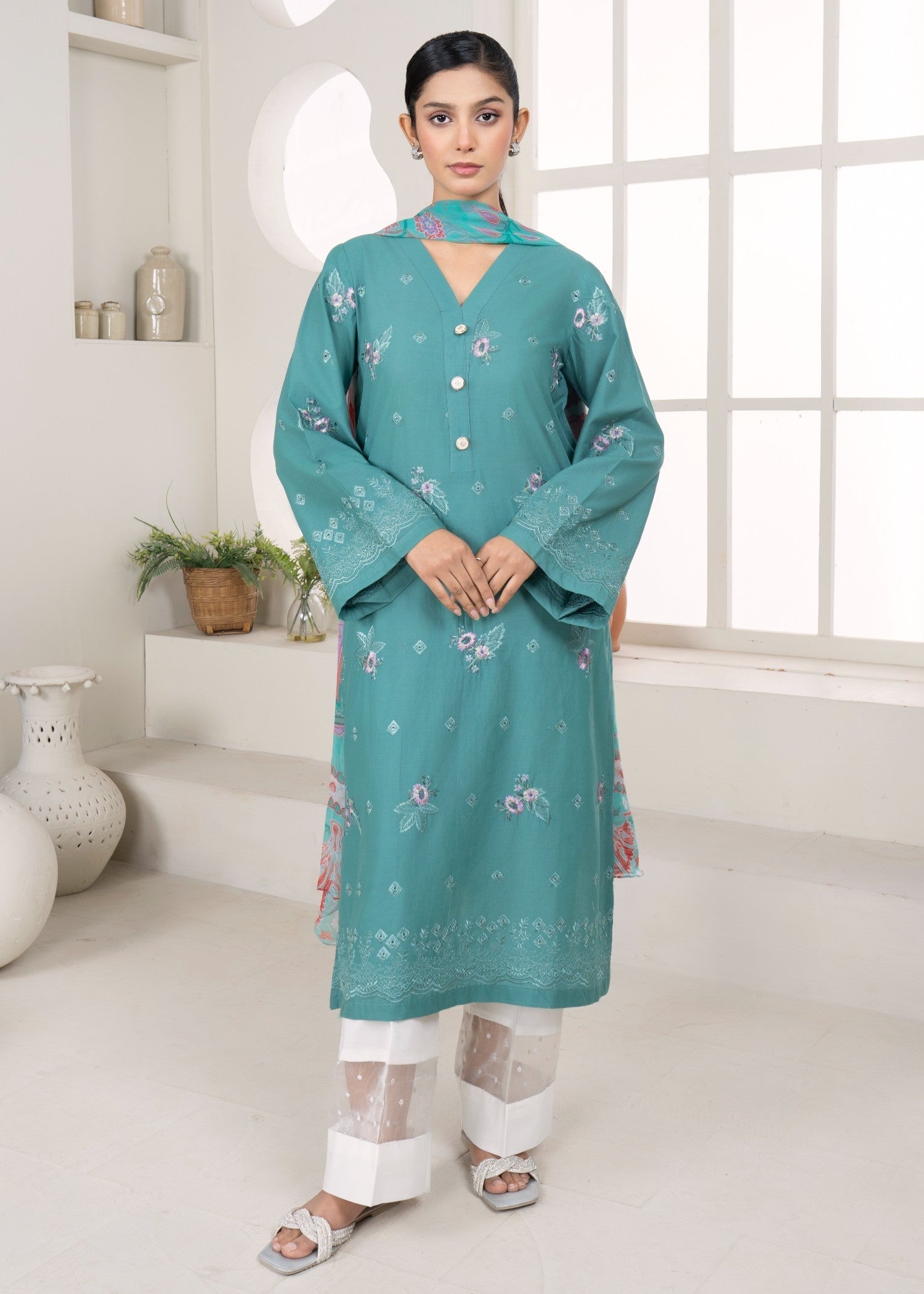 Meem Designs Sea Green Women 3pcs