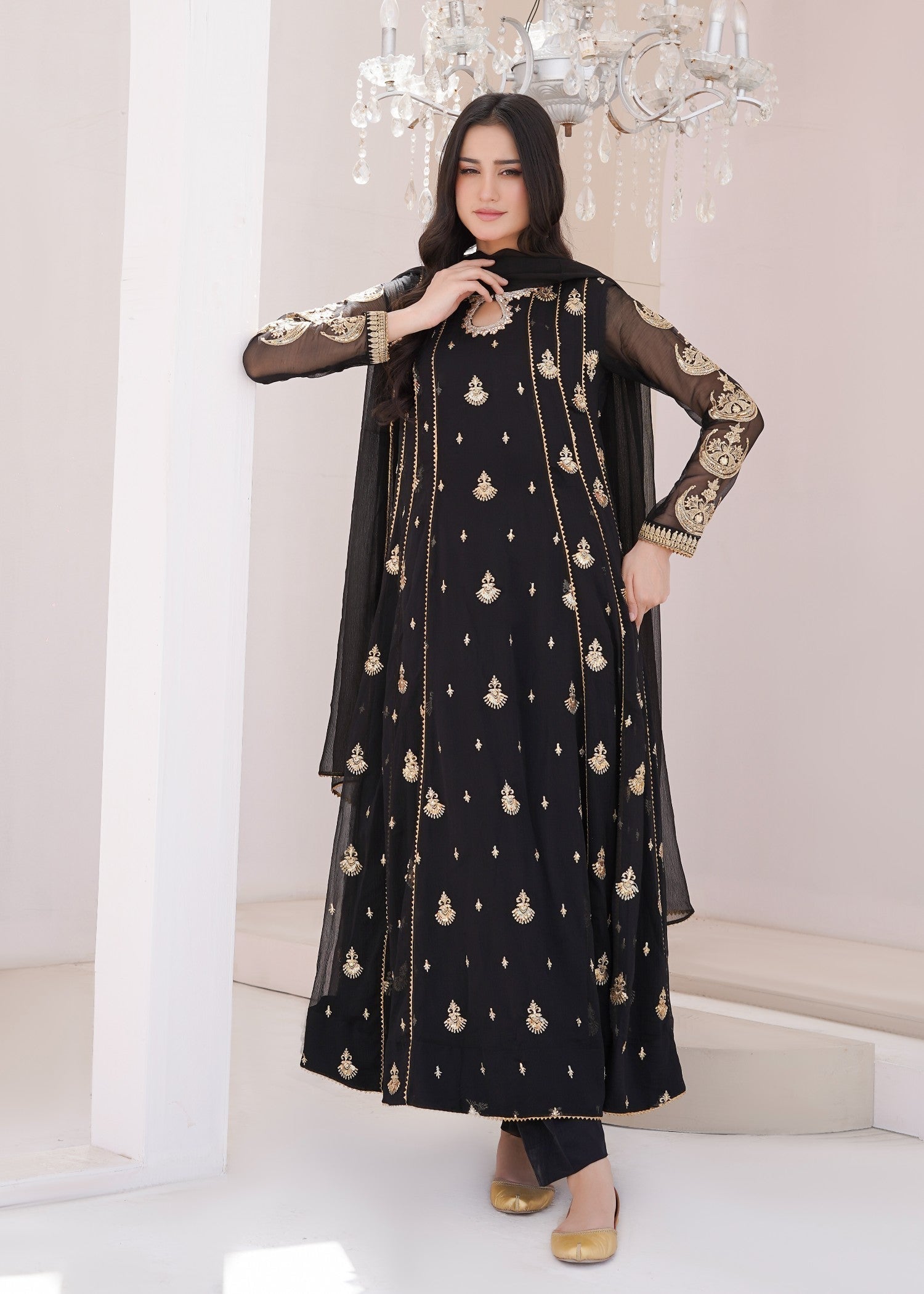 Ayesha Closet surtaal black Women 3pcs