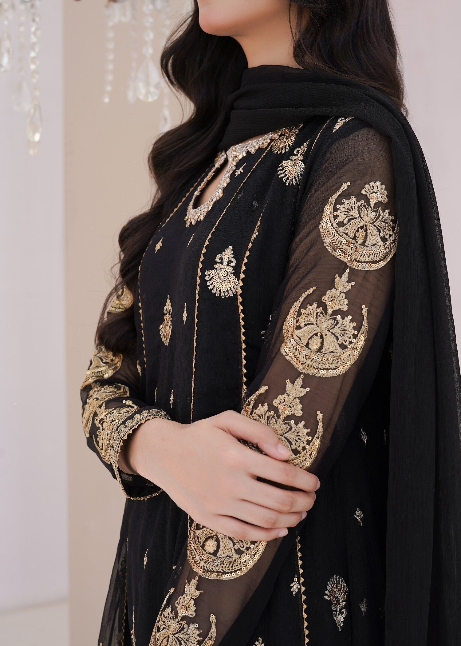 Ayesha Closet surtaal black Women 3pcs