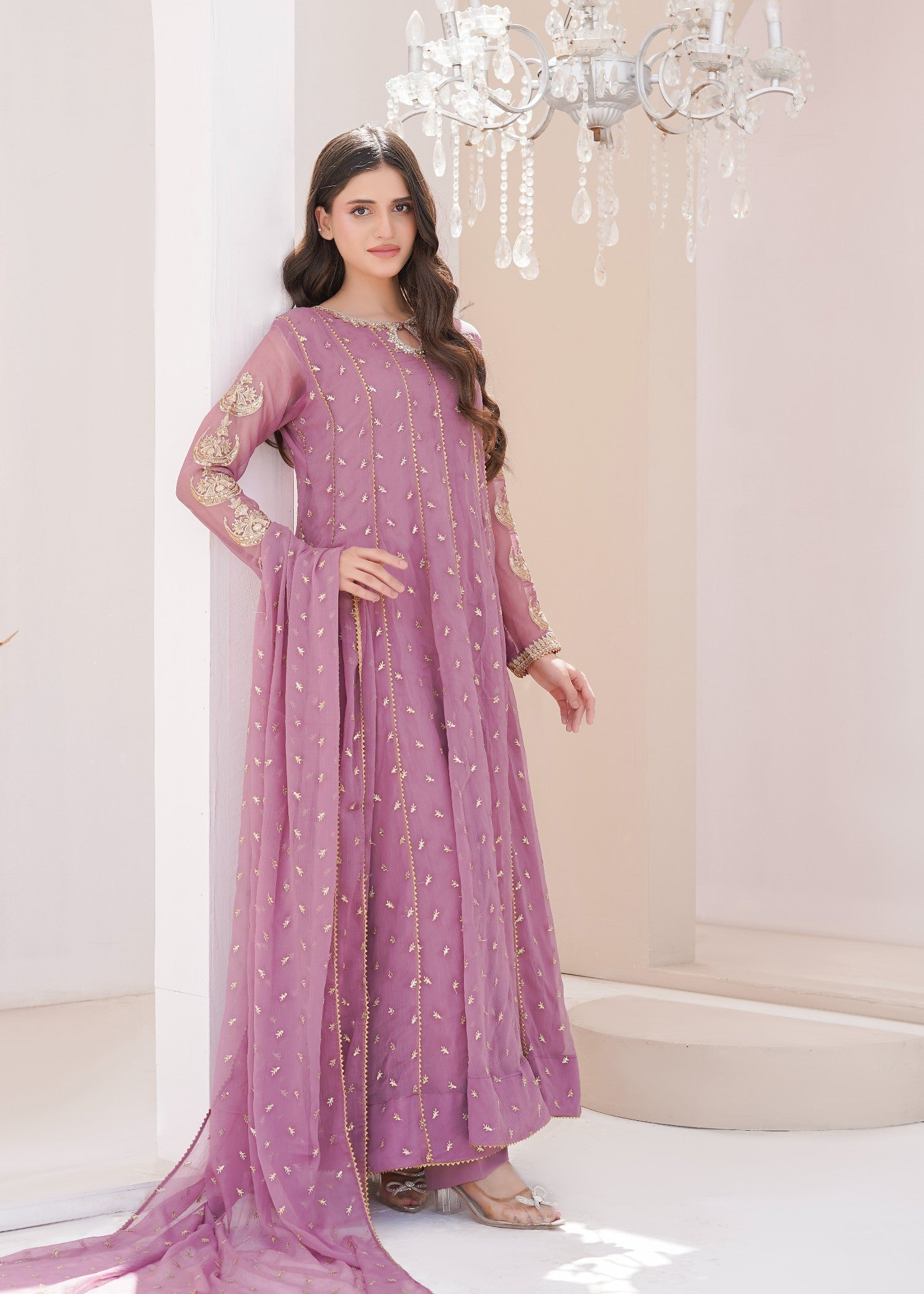 Ayesha Closet surtaal lavender Women 3pcs