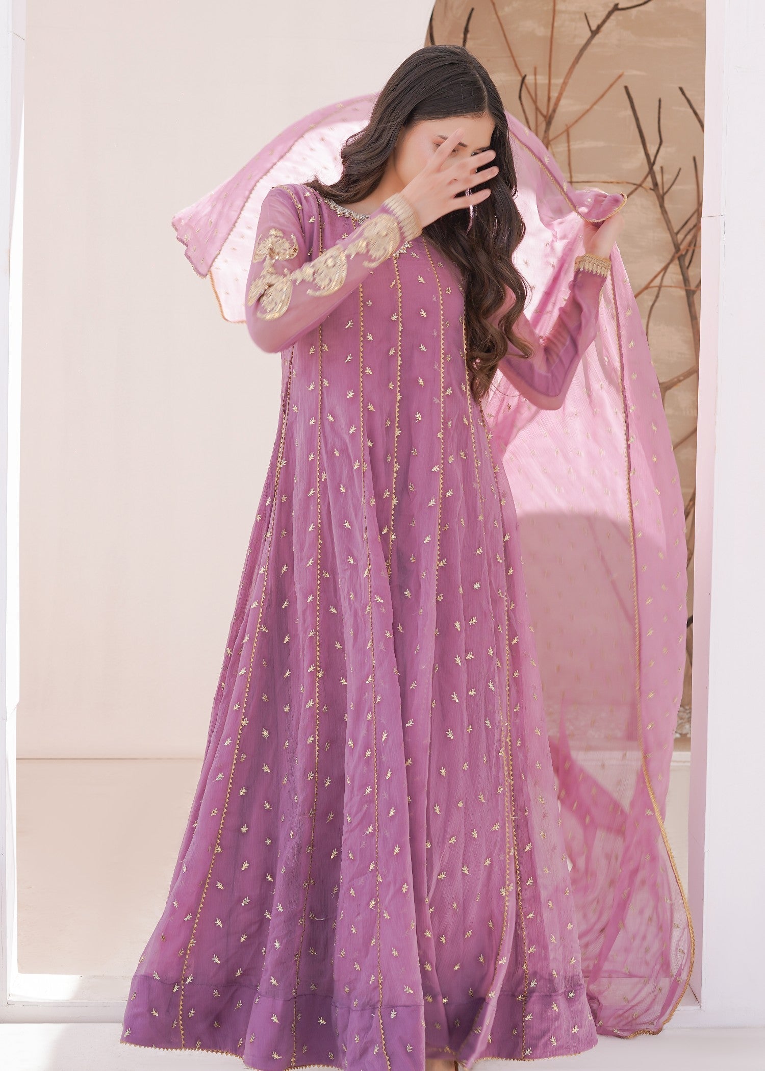 Ayesha Closet surtaal lavender Women 3pcs