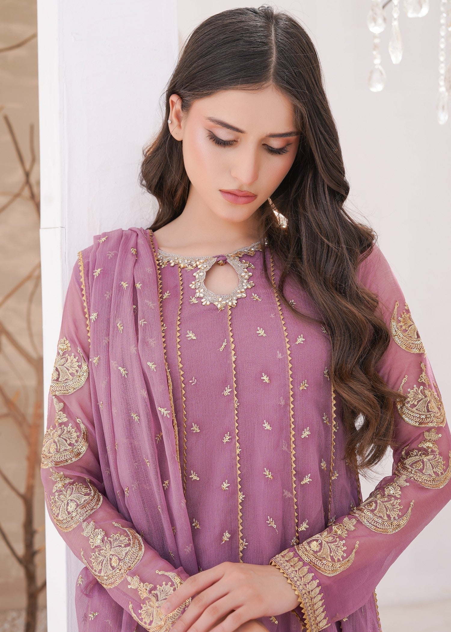 Ayesha Closet surtaal lavender Women 3pcs