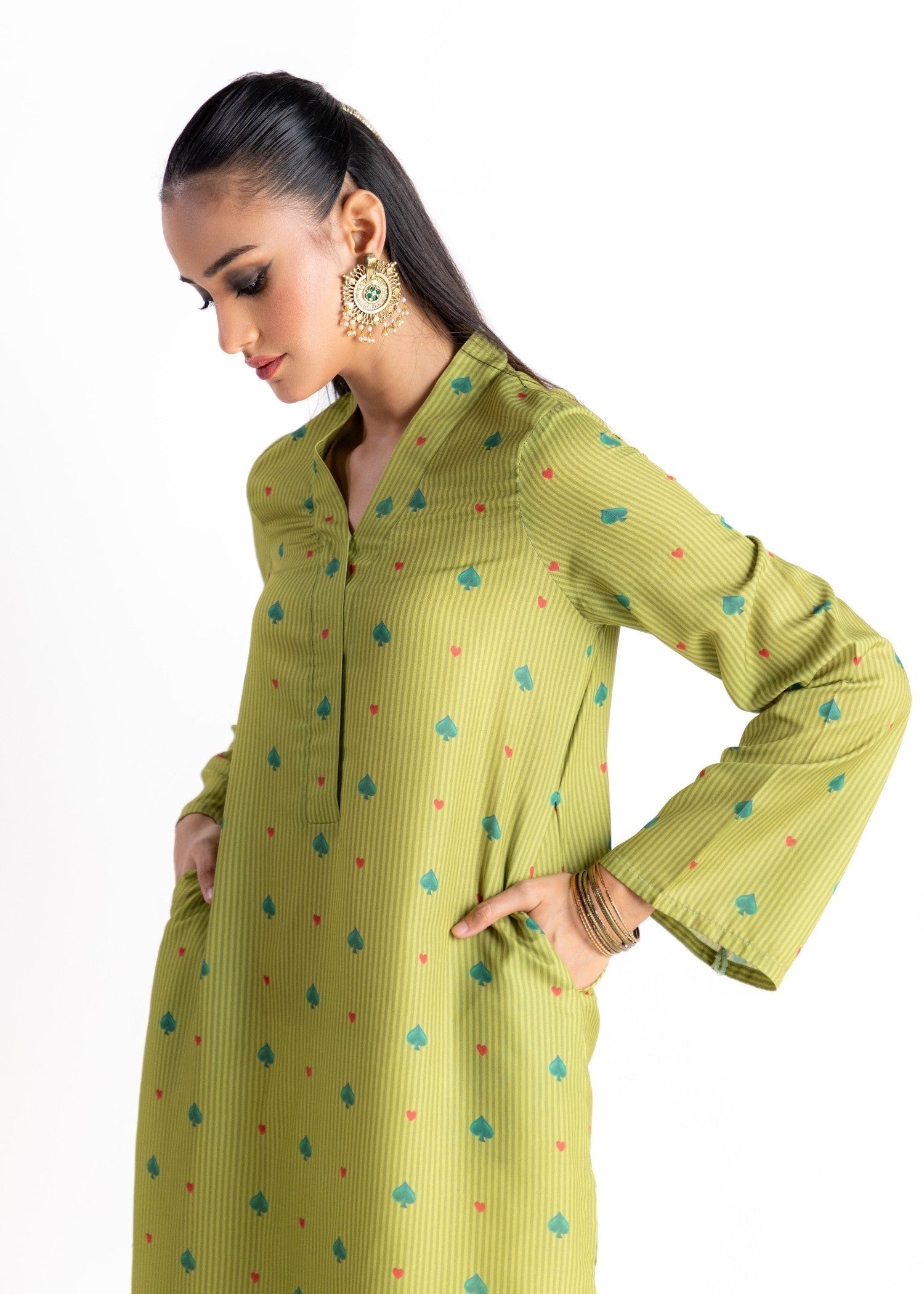 Daak & Co. Sabz Kurta Women 1pcs