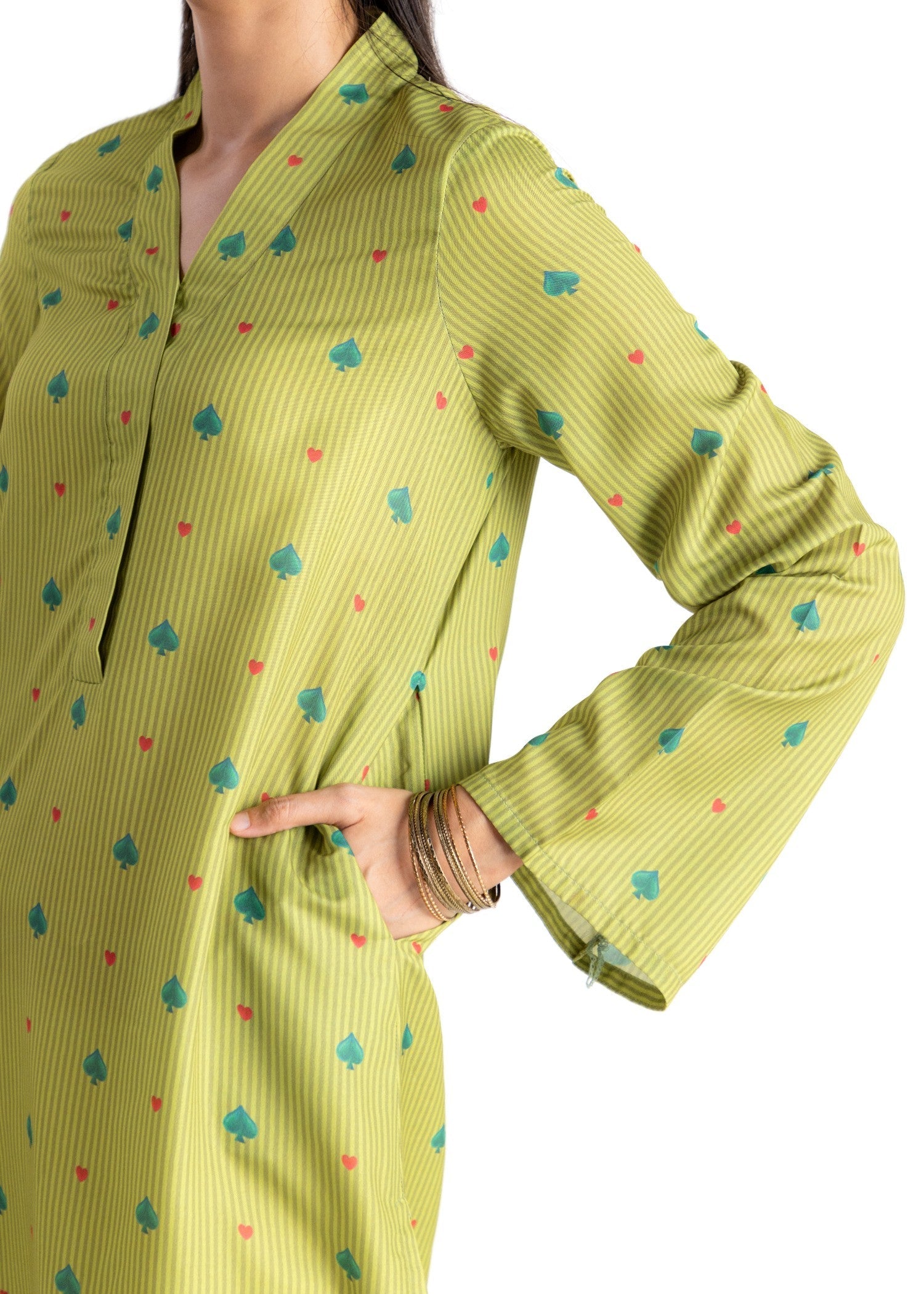 Daak & Co. Sabz Kurta Women 1pcs