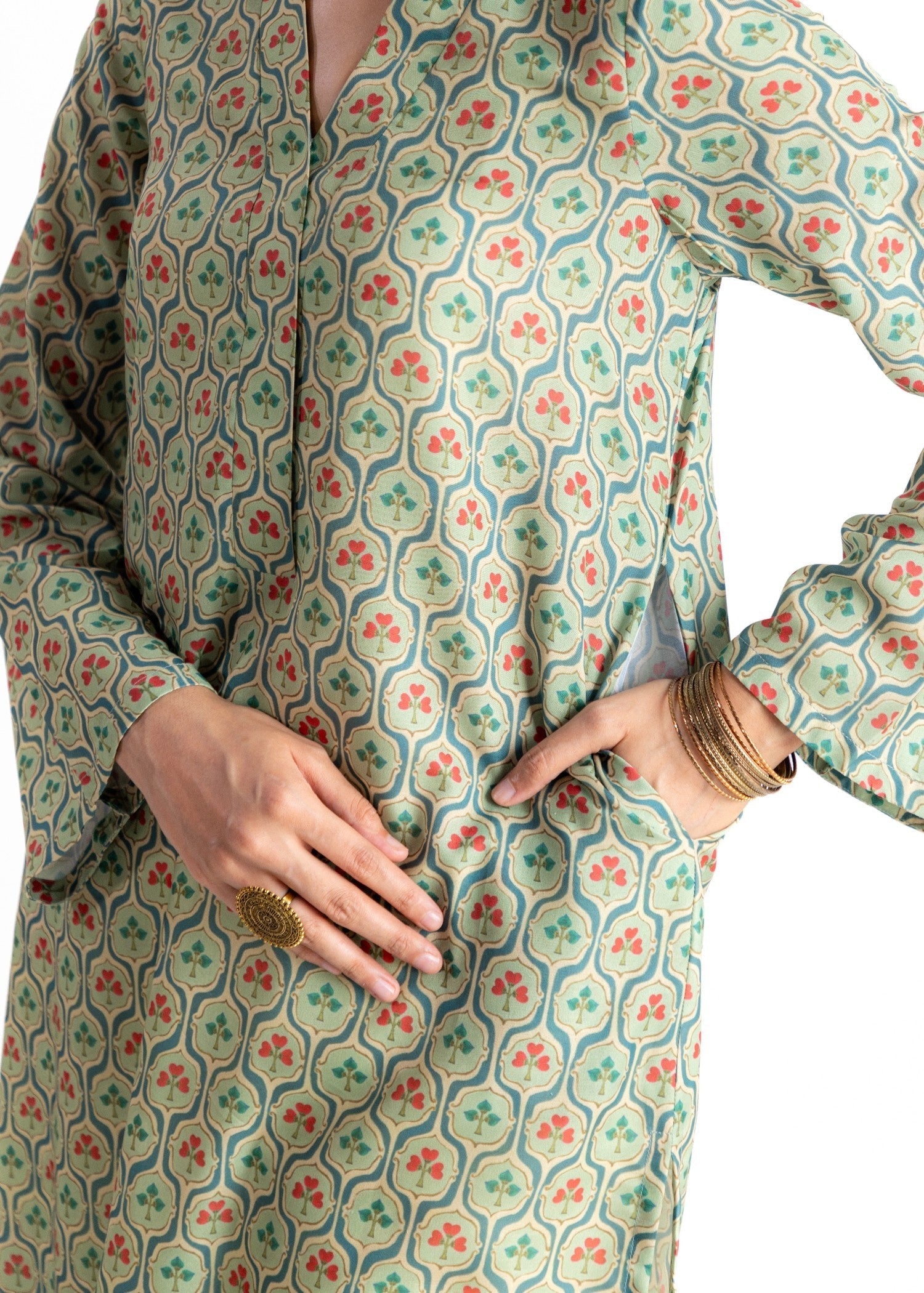 Daak & Co. Teenpatti Kurta Women 1pcs