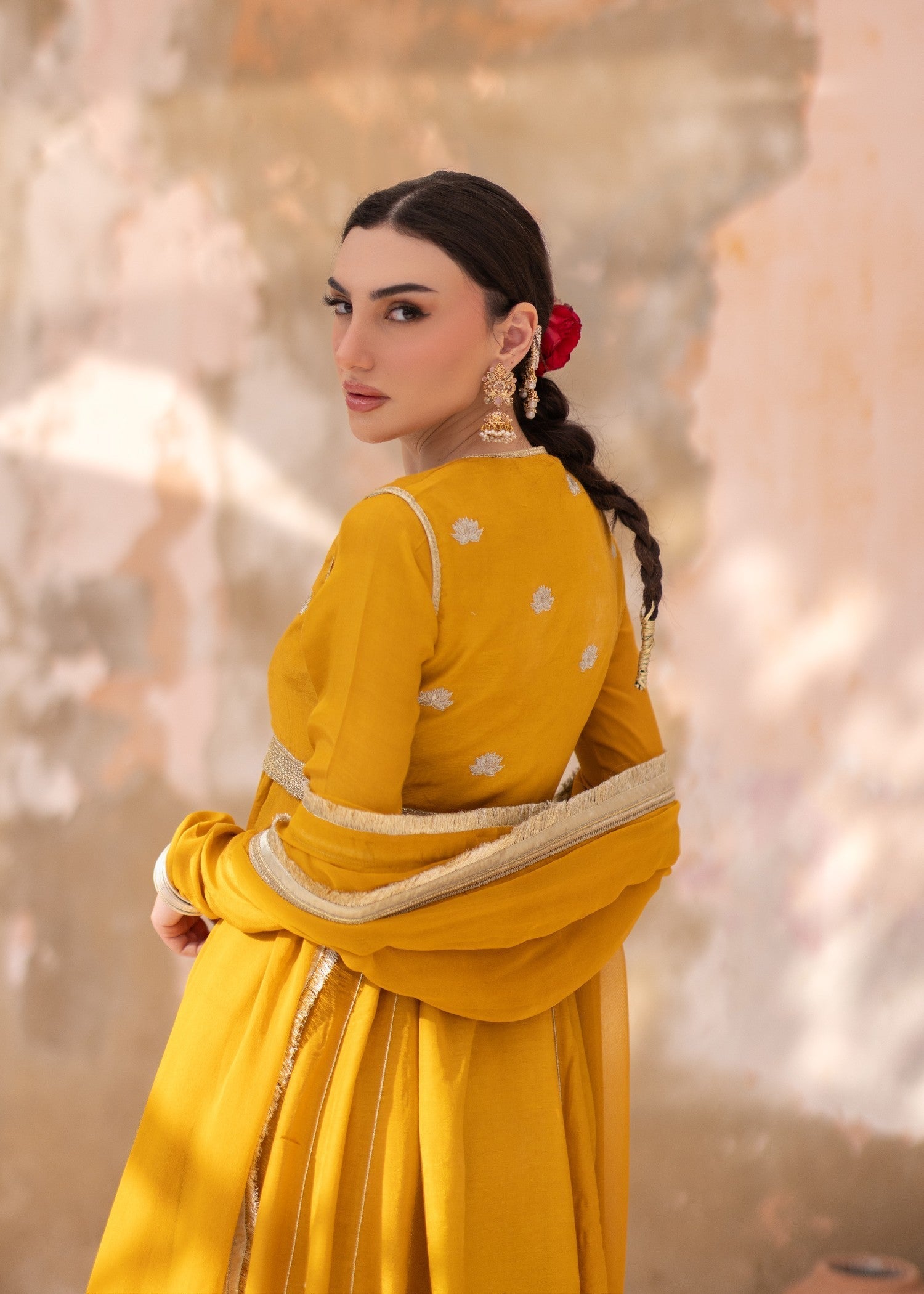 Daak & Co. Sona Marigold Yellow () Women 4pcs