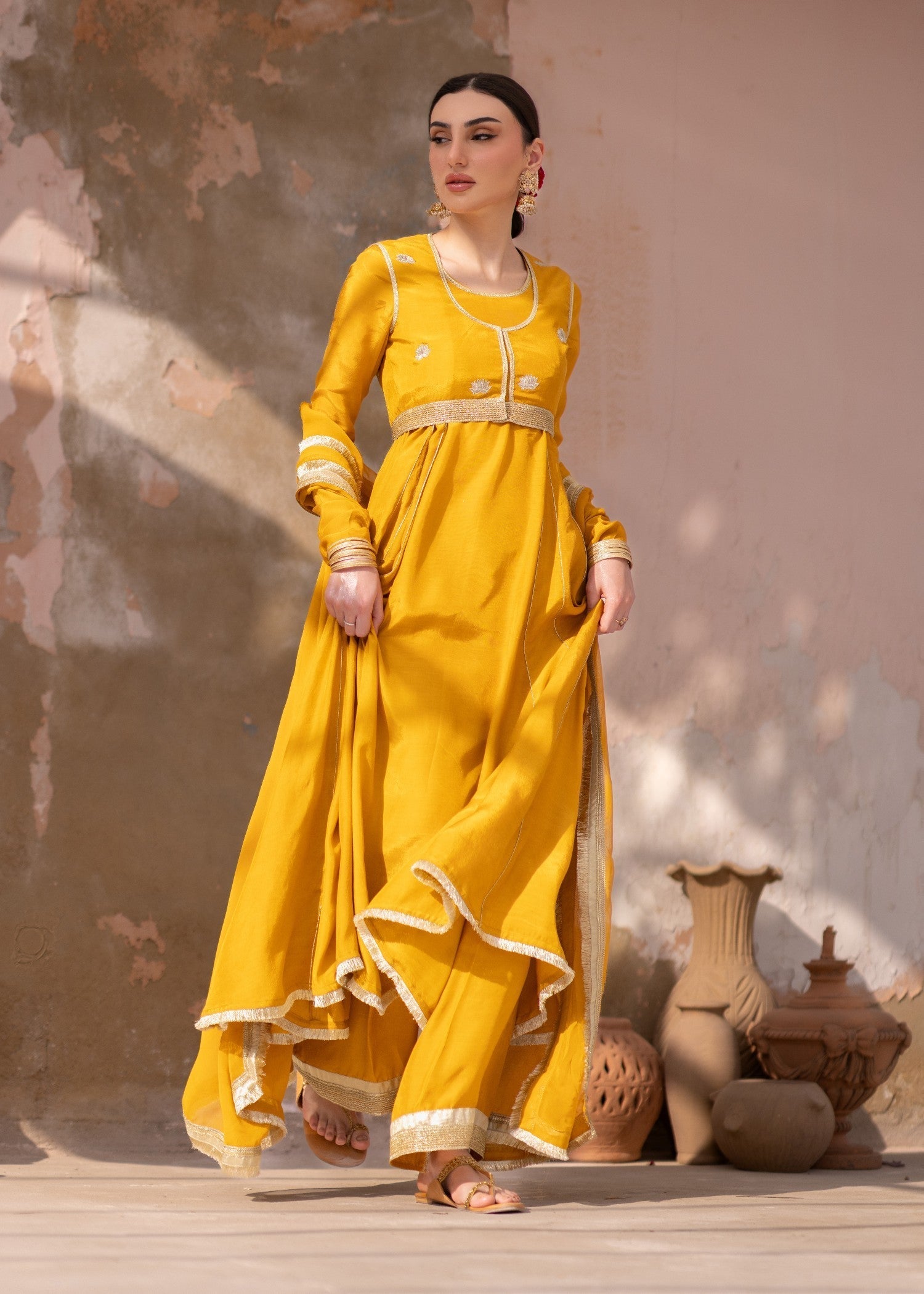 Daak & Co. Sona Marigold Yellow () Women 4pcs