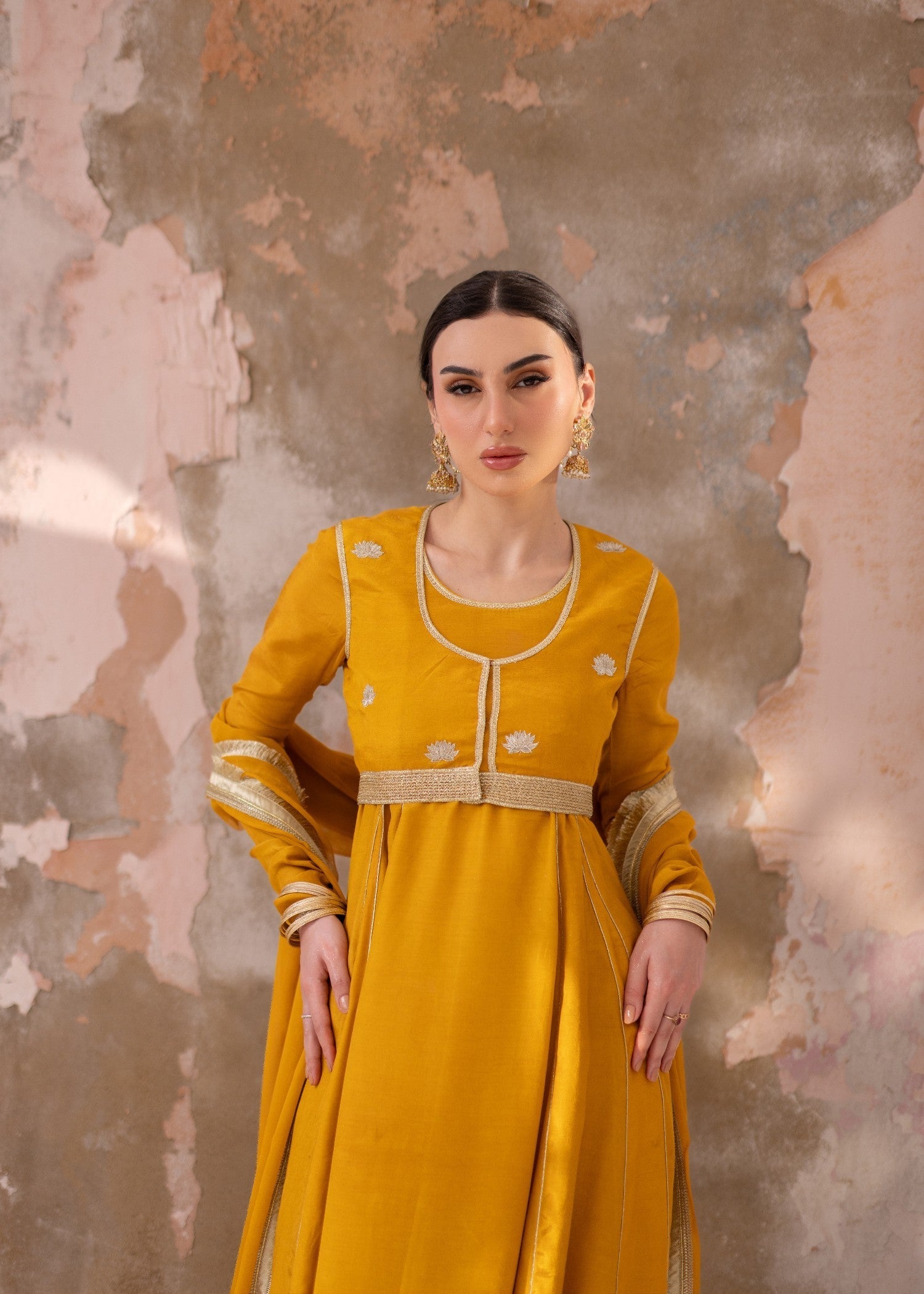 Daak & Co. Sona Marigold Yellow () Women 4pcs