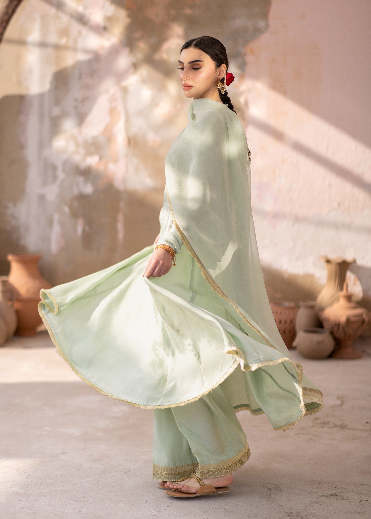 Daak & Co. Sona Mint Green () Women 4pcs