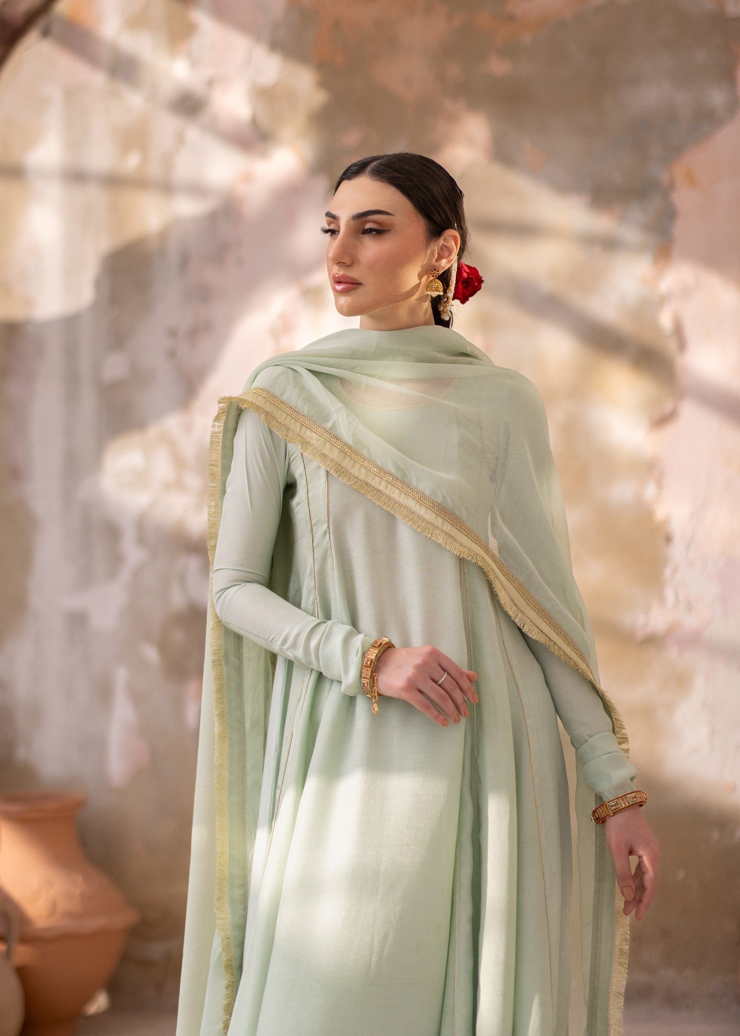 Daak & Co. Sona Mint Green () Women 4pcs