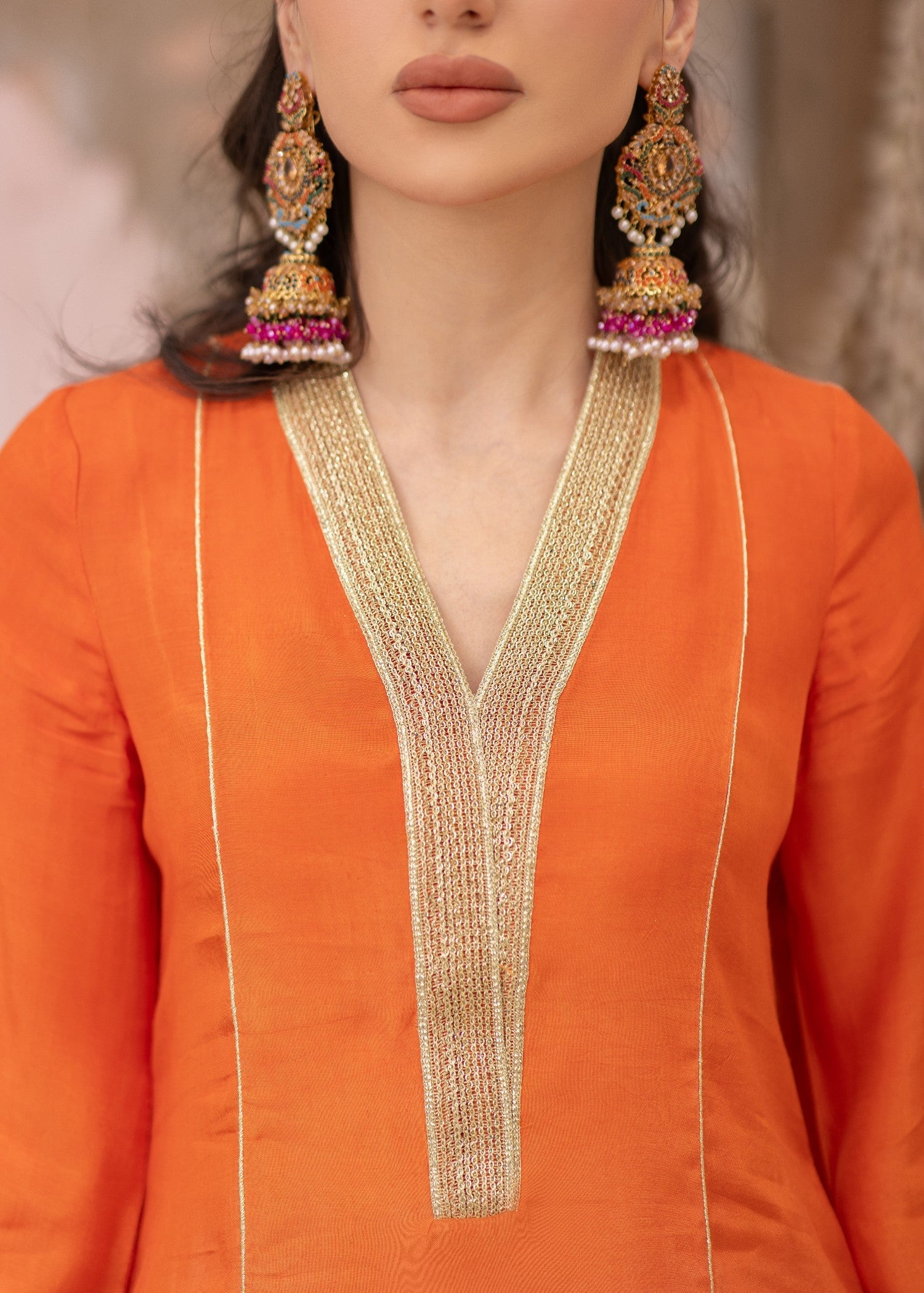 Daak & Co. Manizeh Pink Orange Ombré () Women 3pcs