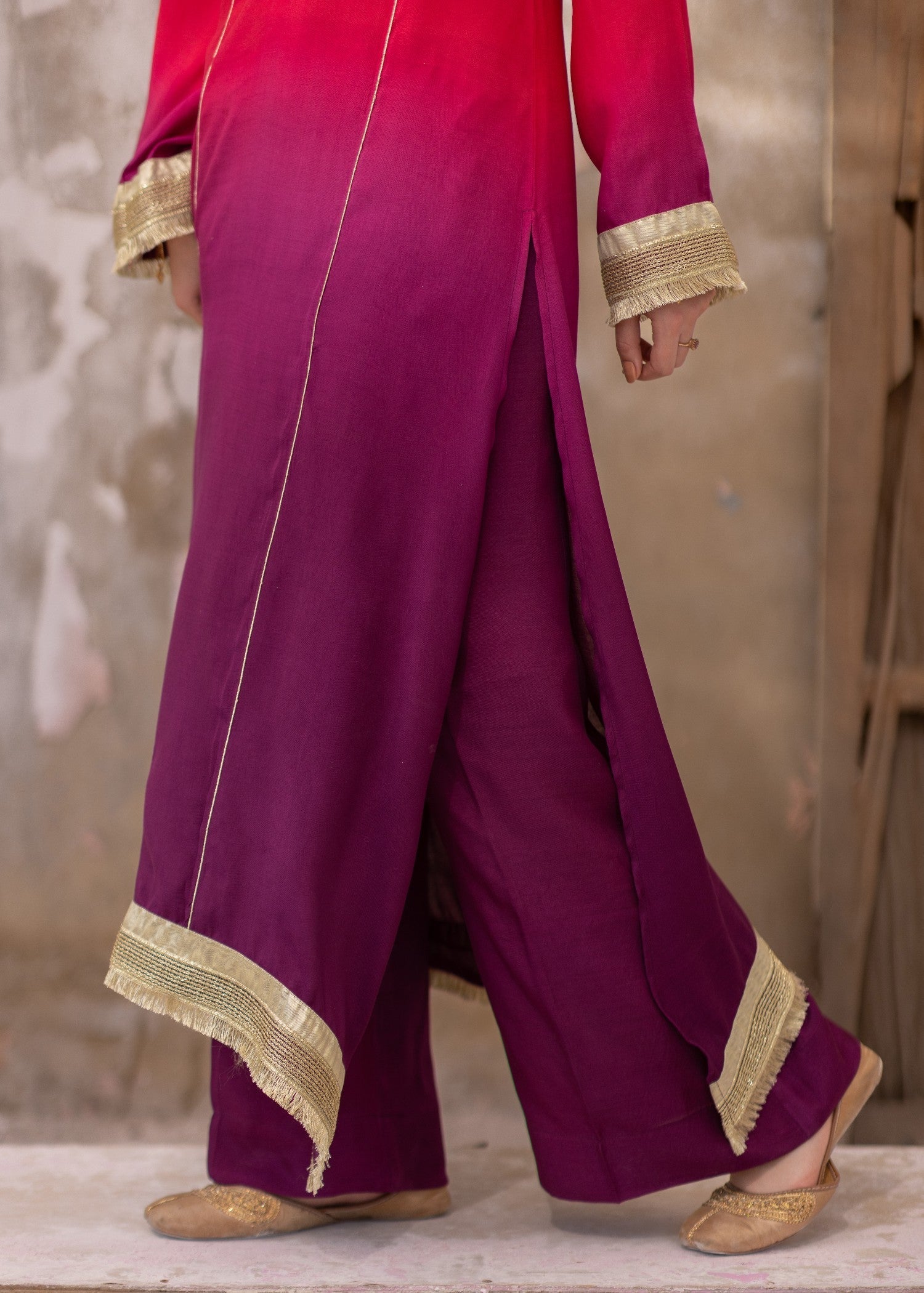 Daak & Co. Manizeh Pink Purple Ombré () Women 3pcs