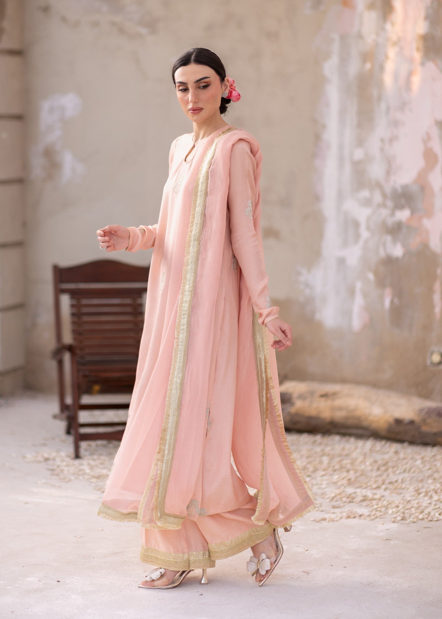 Daak & Co. Gulmina Blush Pink () Women 3pcs