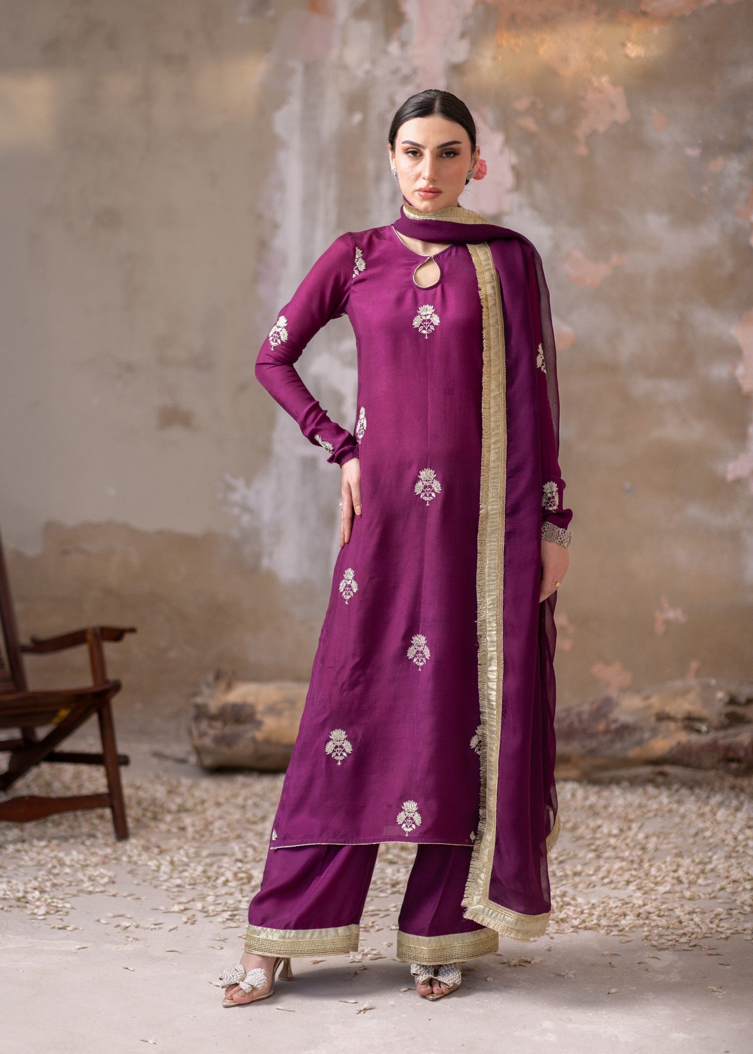 Daak & Co. Gulmina Purple () Women 3pcs