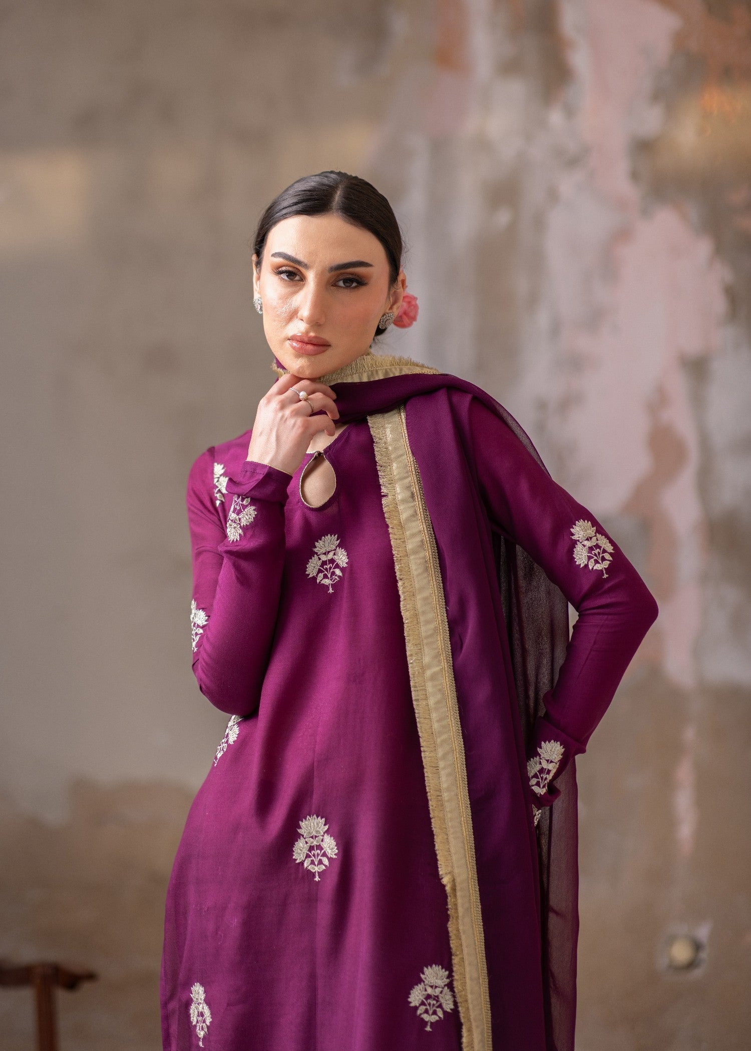 Daak & Co. Gulmina Purple () Women 3pcs