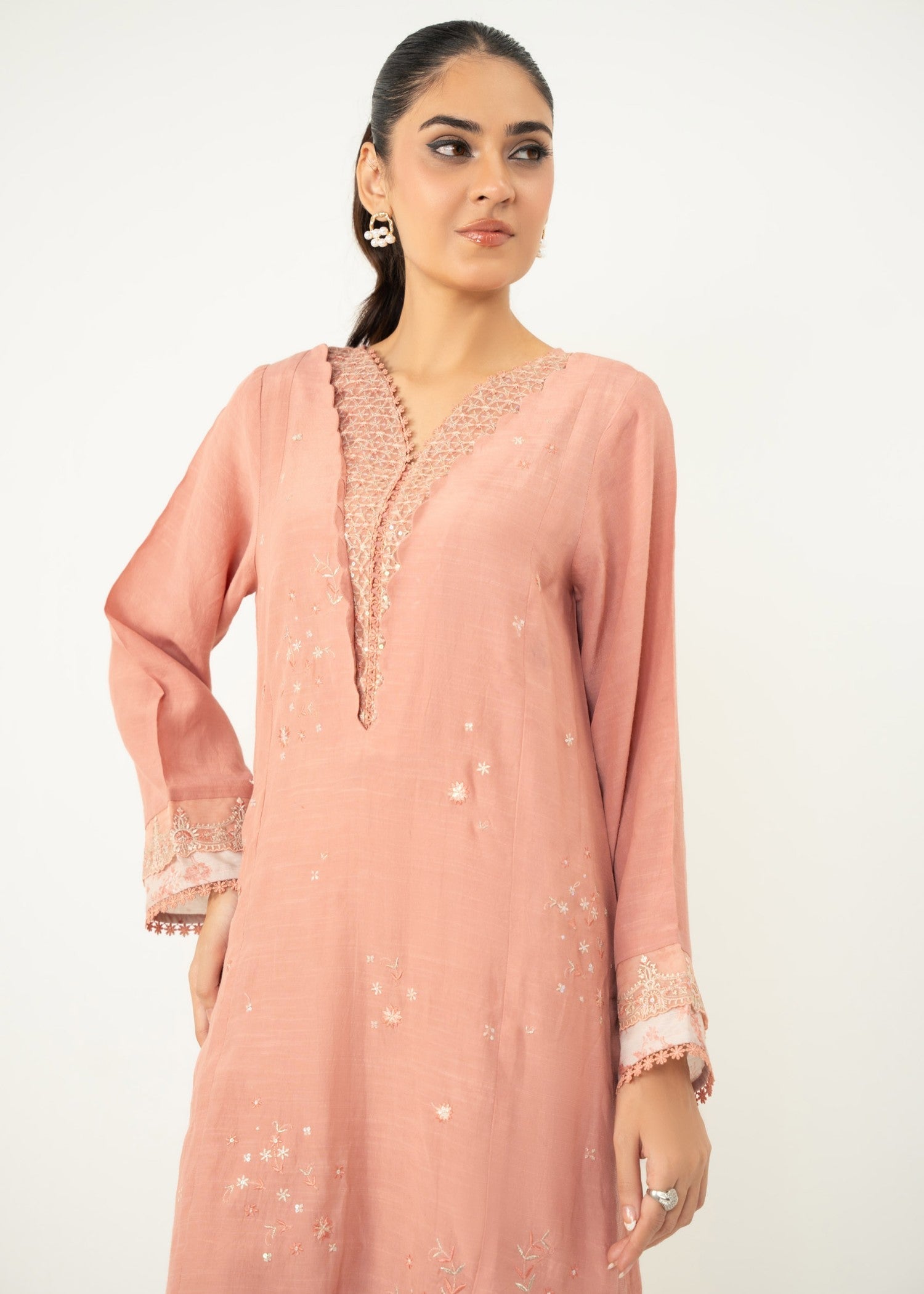 Zeen Stitched Embroidered Raw Silk Suit WZM24522 Women 2pcs