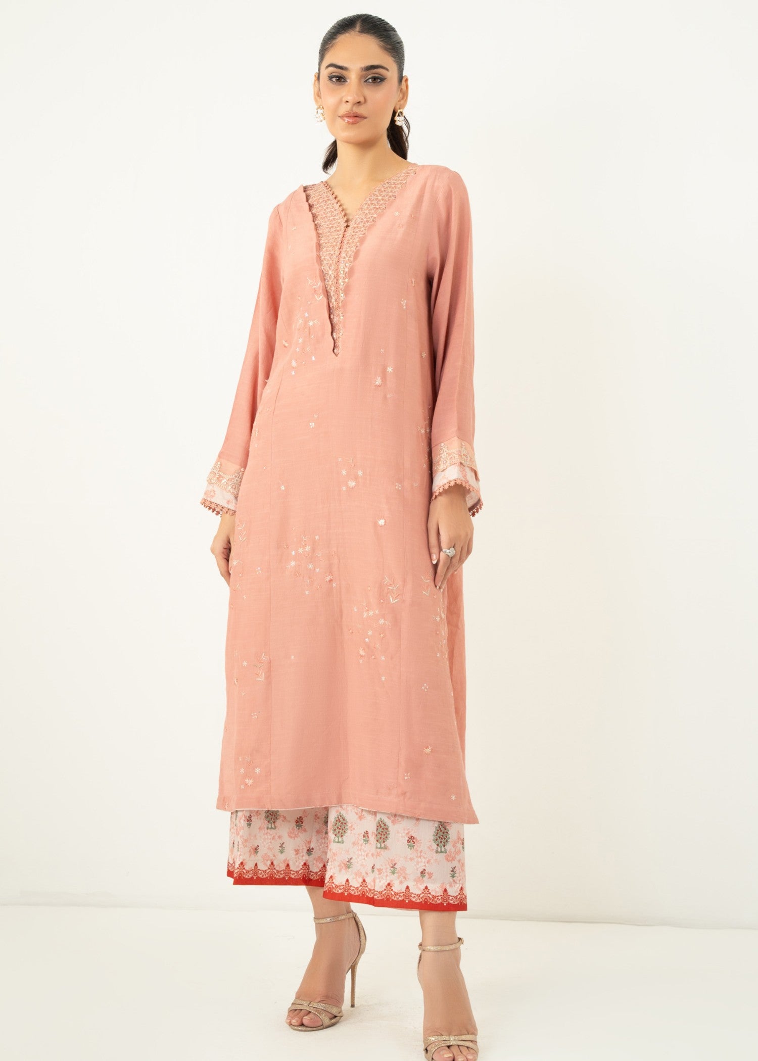 Zeen Stitched Embroidered Raw Silk Suit WZM24522 Women 2pcs