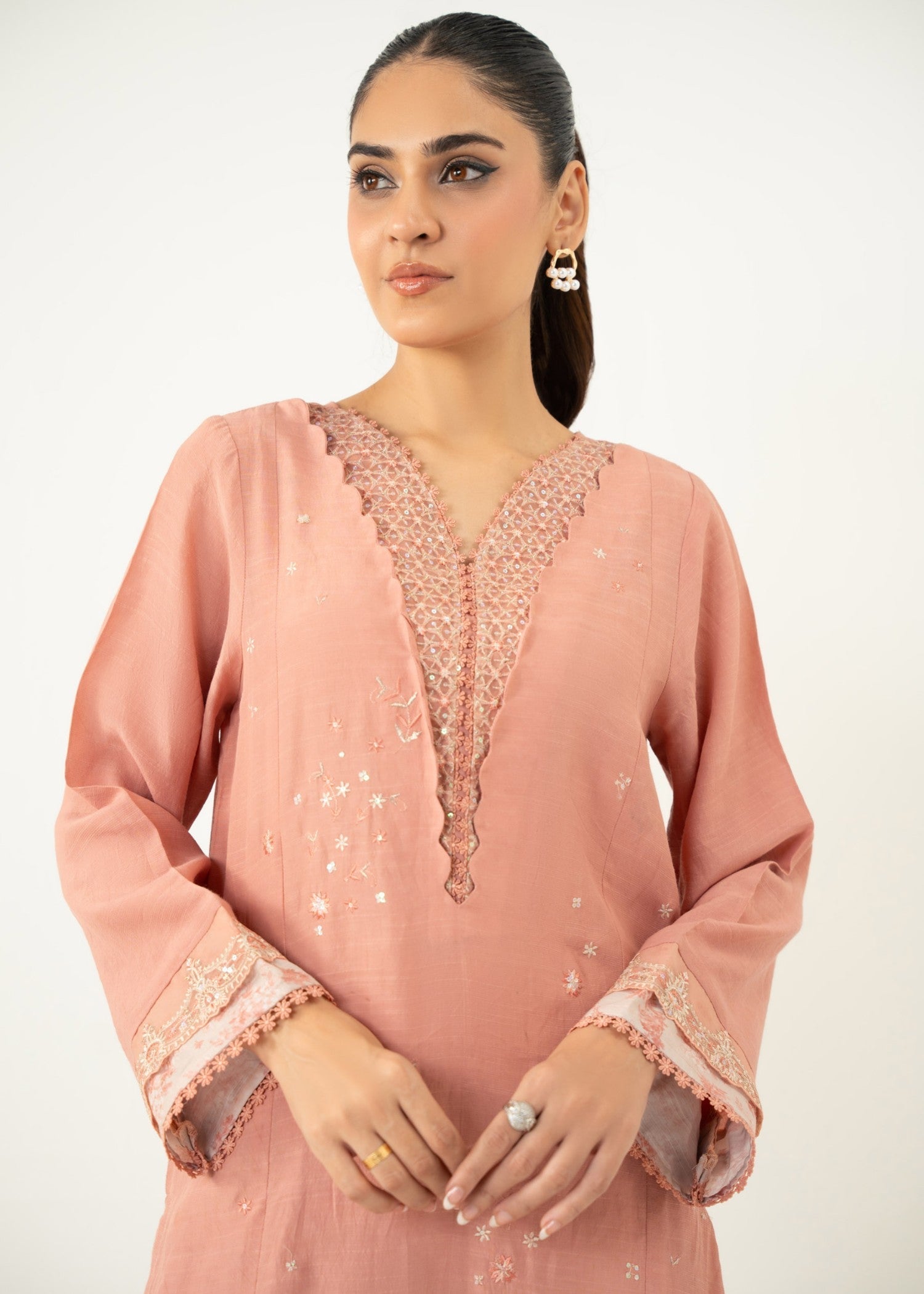 Zeen Stitched Embroidered Raw Silk Suit WZM24522 Women 2pcs
