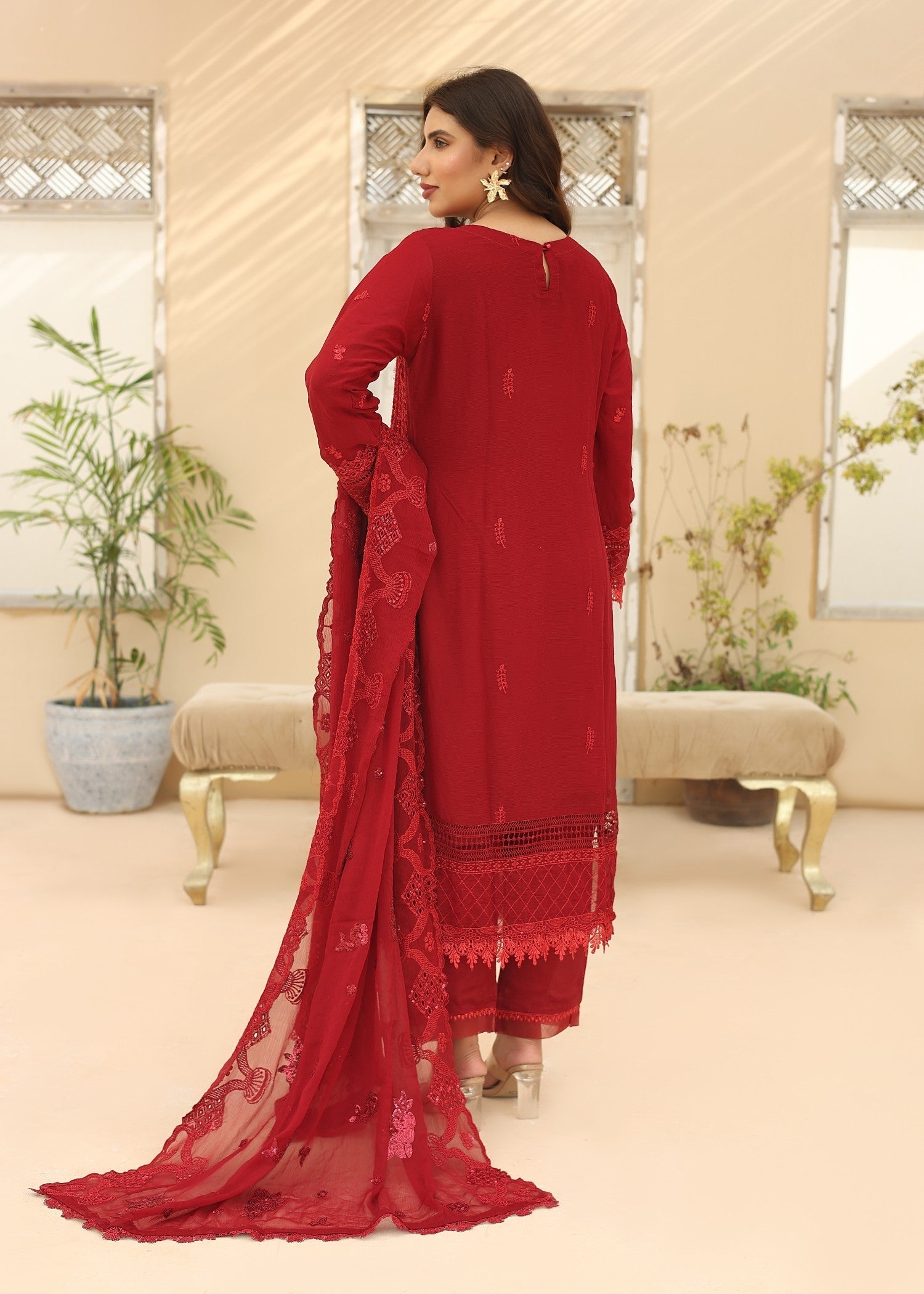 Umer Aayan MAROON BONITA Women 3pcs