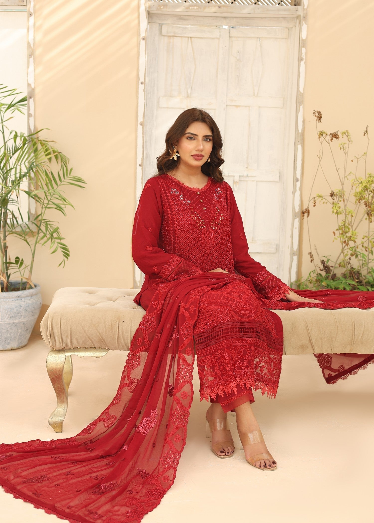 Umer Aayan MAROON BONITA Women 3pcs
