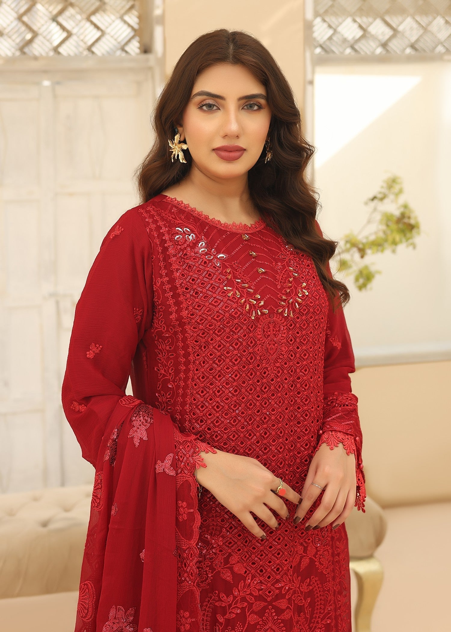 Umer Aayan MAROON BONITA Women 3pcs