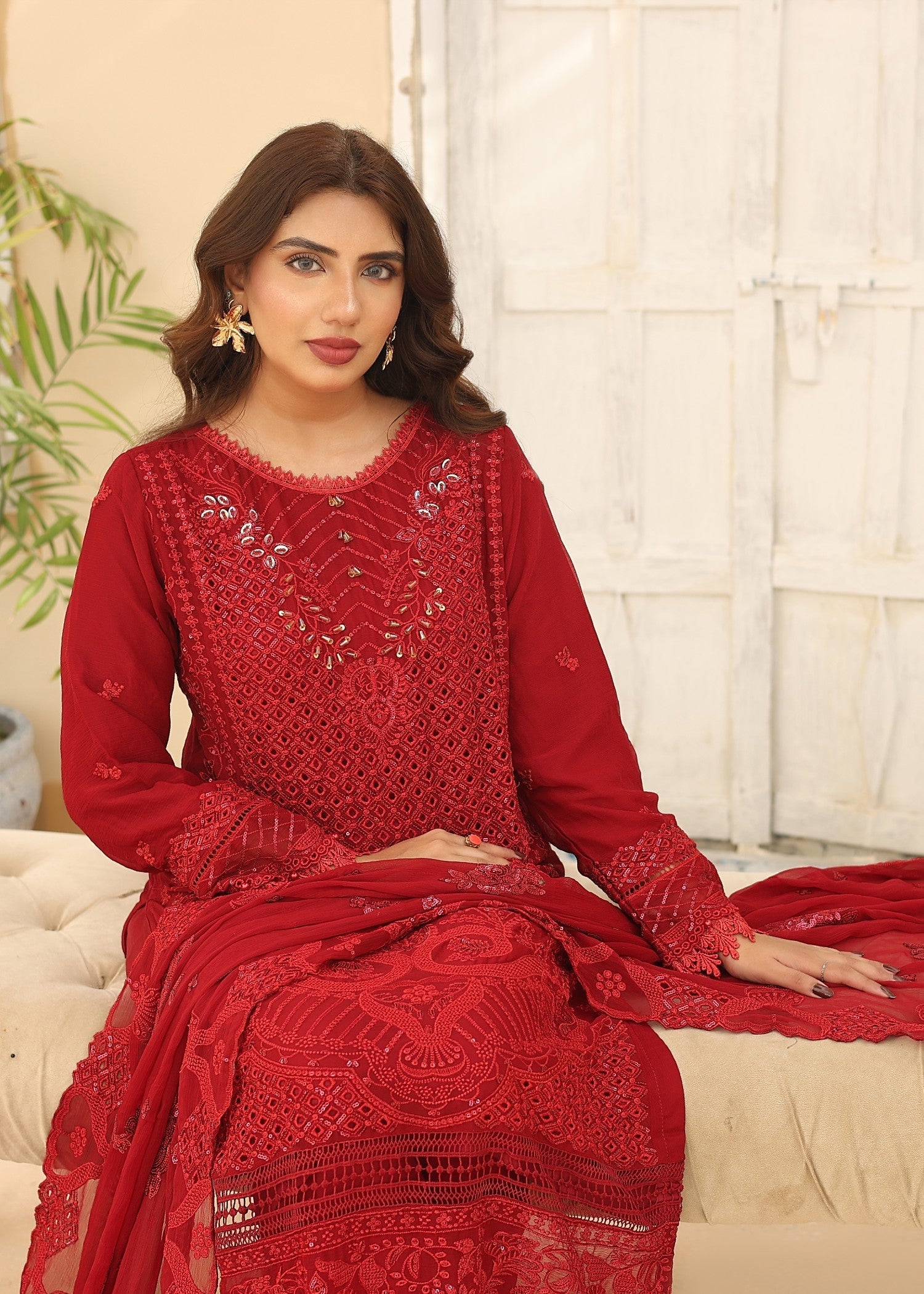Umer Aayan MAROON BONITA Women 3pcs