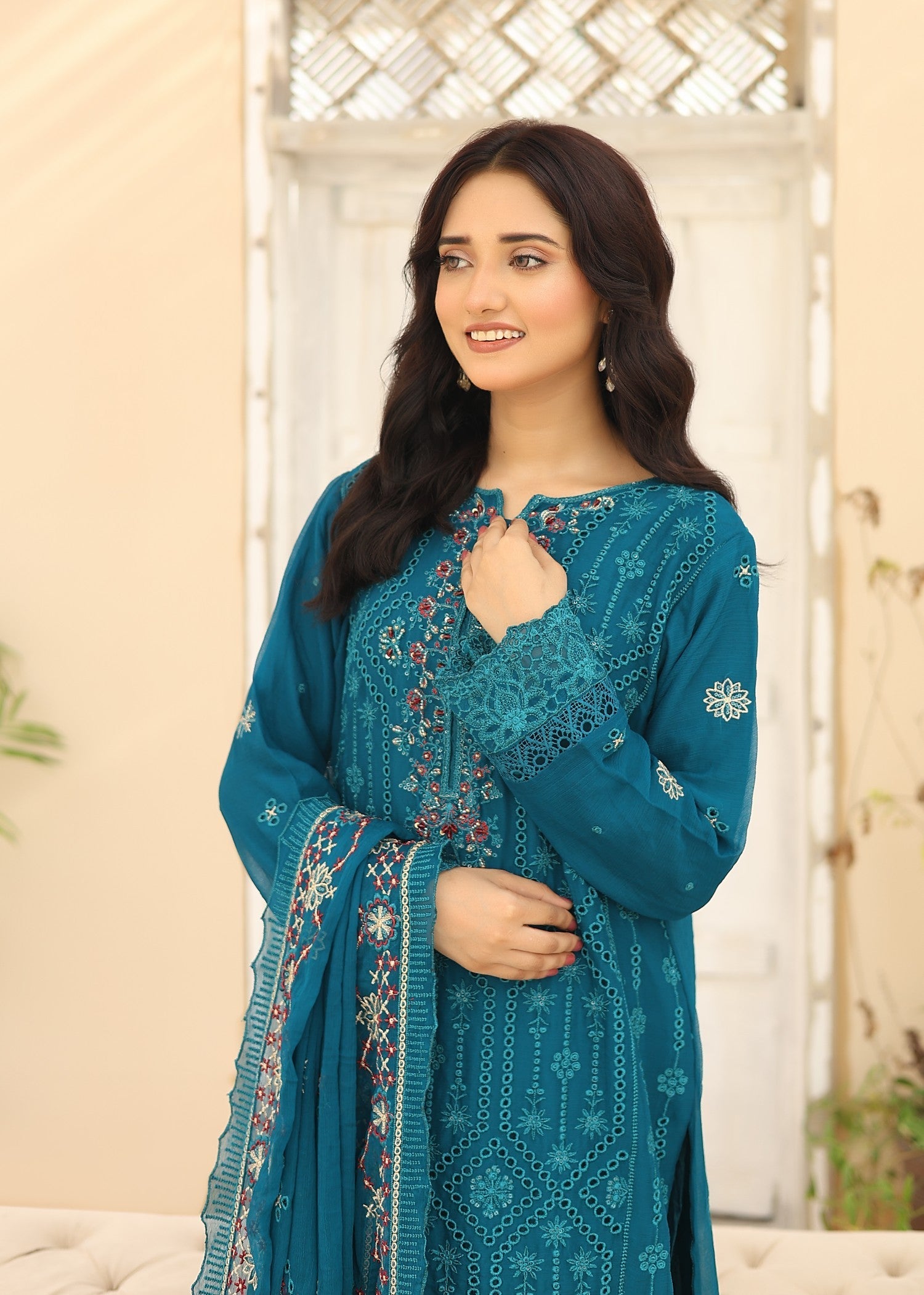 Umer Aayan TEAL GREEN BONITA Women 3pcs