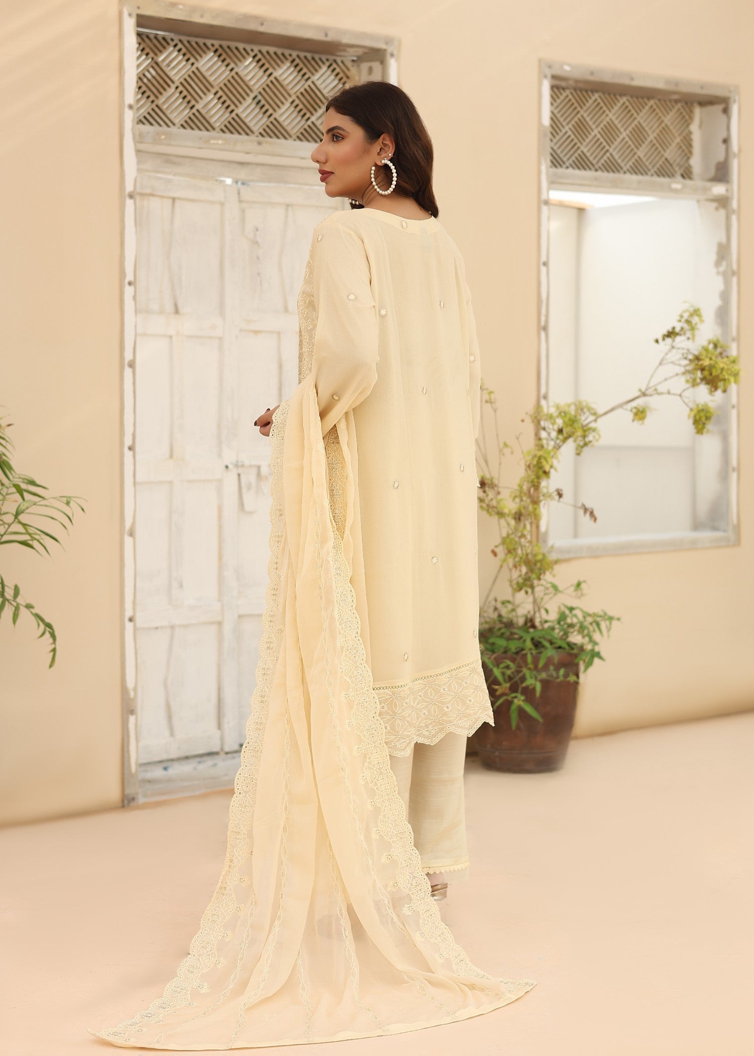 Umer Aayan CREAM BONITA Women 3pcs