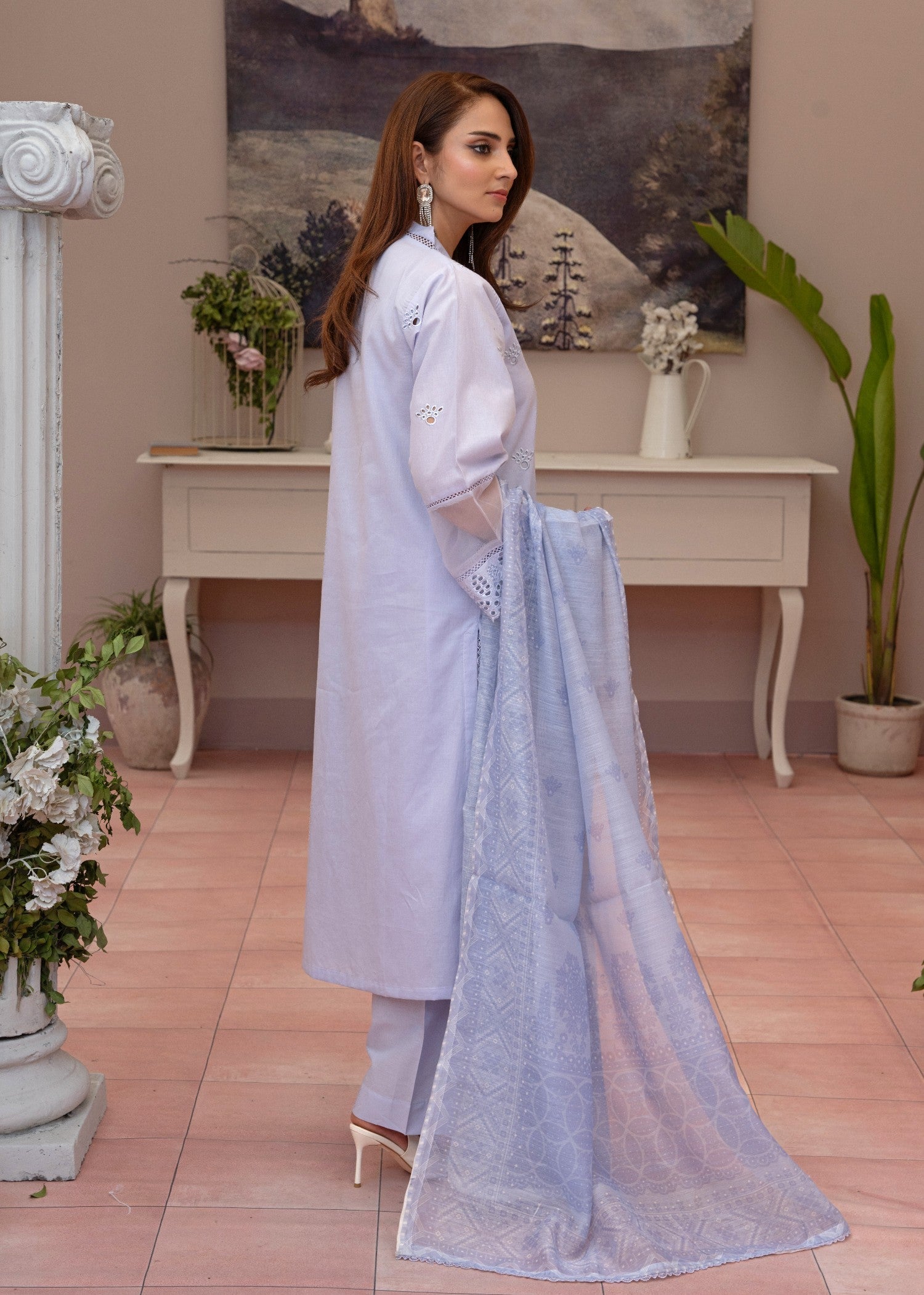 Waniya Awais WAL V1 D#1 Stitched Women 3pcs