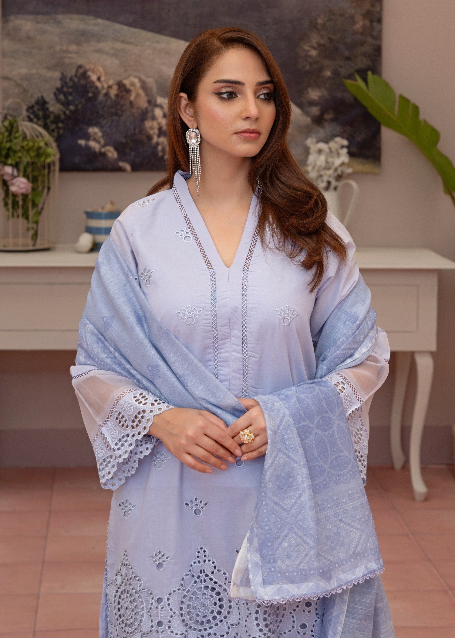 Waniya Awais WAL V1 D#1 Stitched Women 3pcs