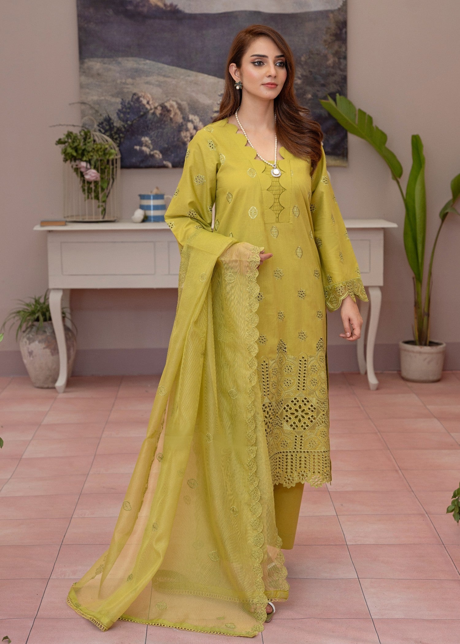 Waniya Awais WAL V1 D#2 Stitched Women 3pcs